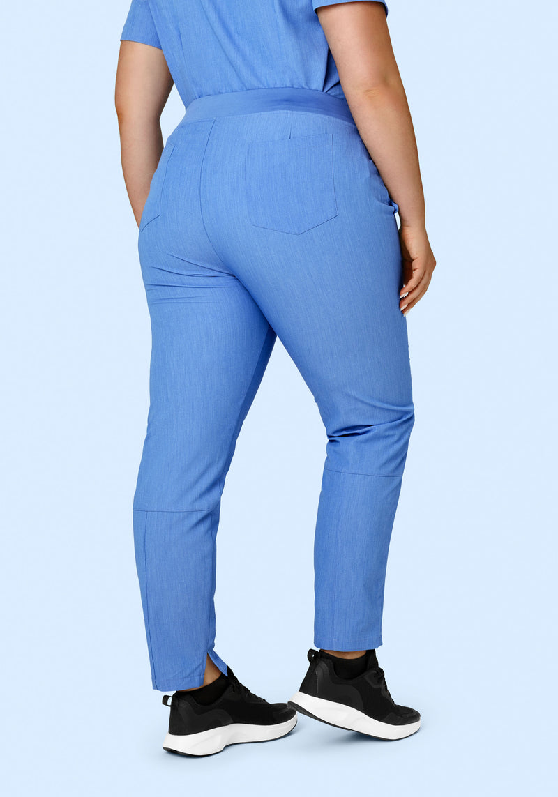6 Pocket Slim Pants Heather Blue