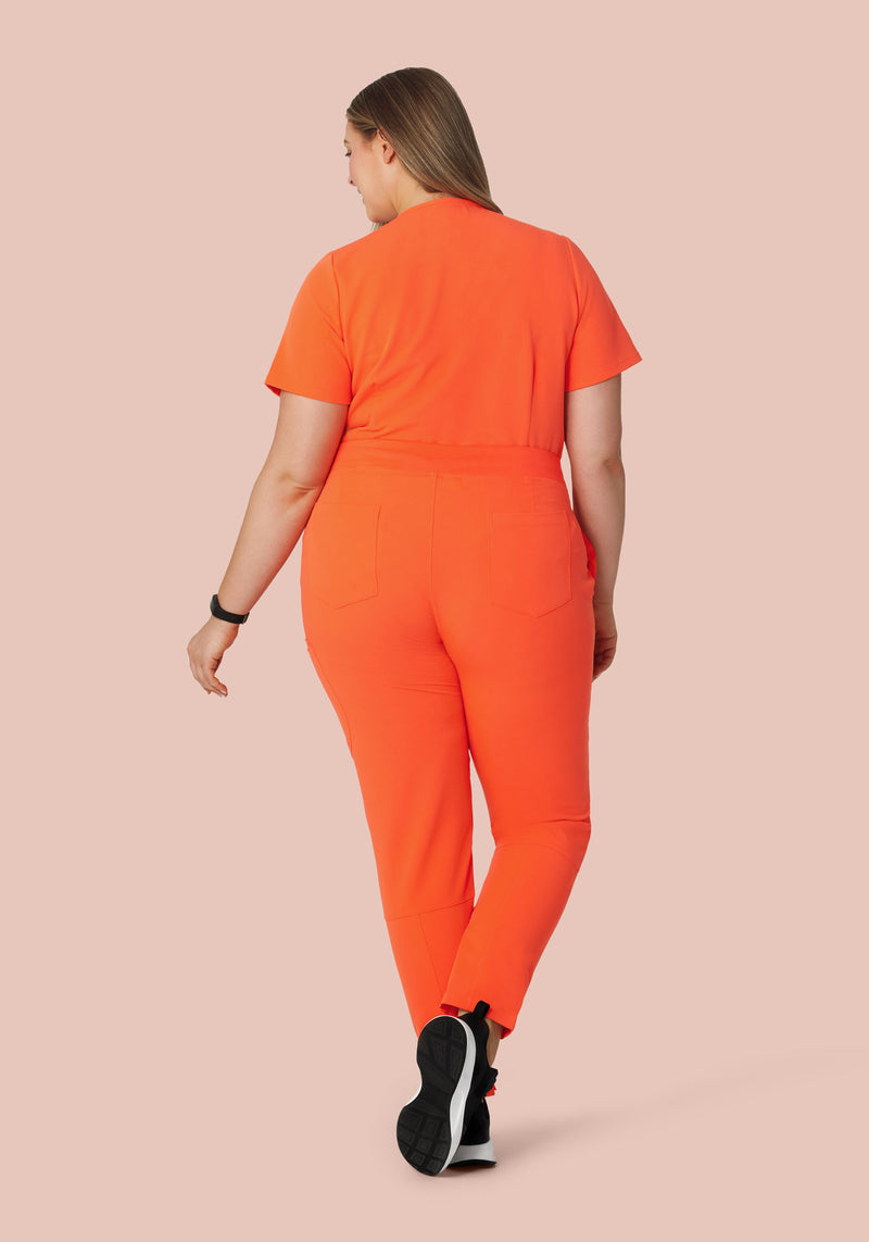 6 Pocket Slim Pants Neon Orange