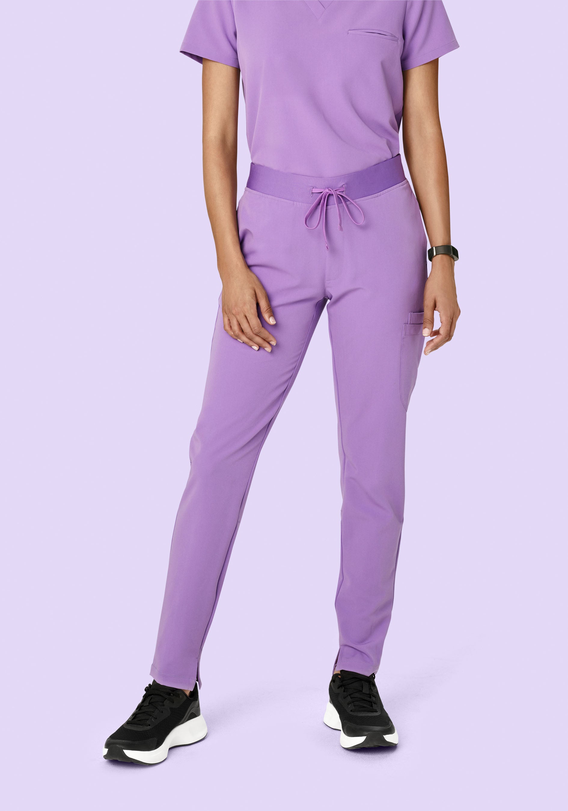 6 Pocket Slim Pants Lavender – Mandala Scrubs