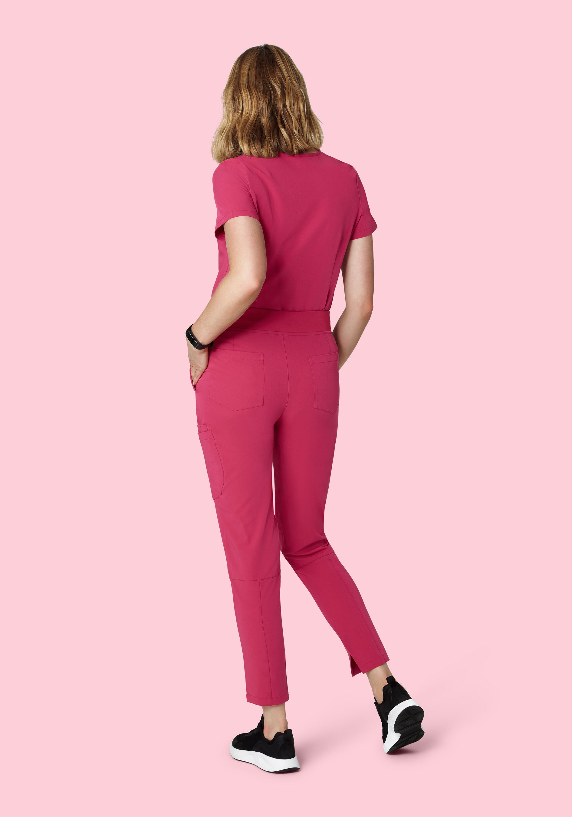 9 Pocket Joggers Deep Magenta