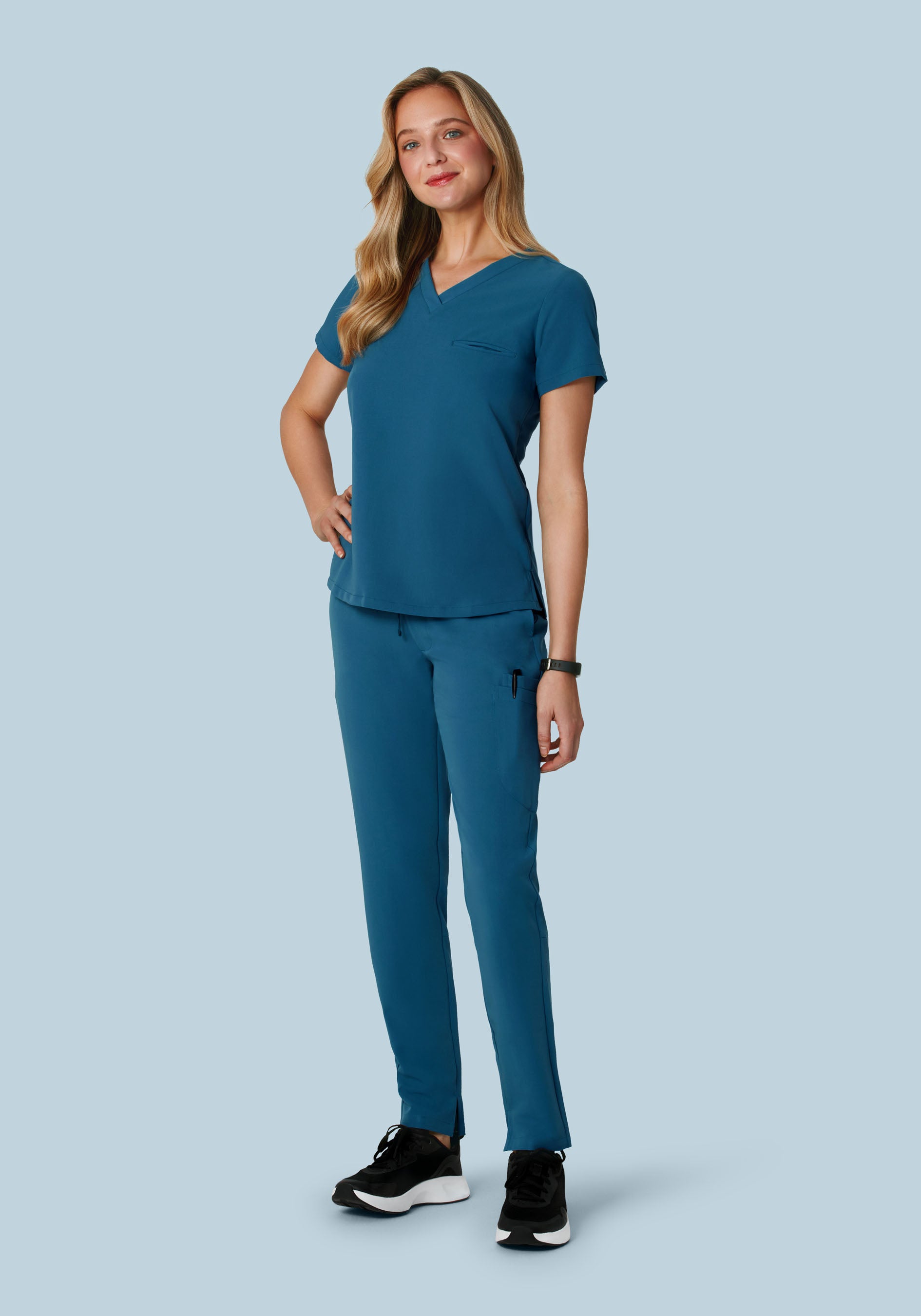 6 Pocket Slim Pants Harbor Blue