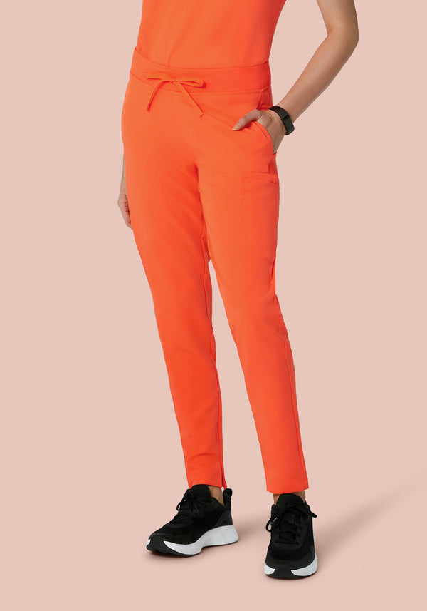 6 Pocket Slim Pants Neon Orange