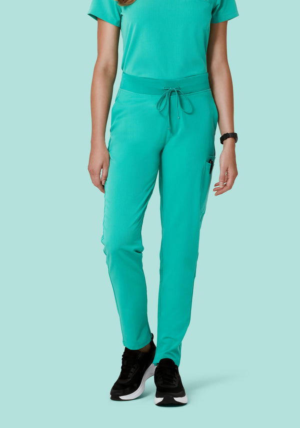 6 Pocket Slim Pants Surgical Green