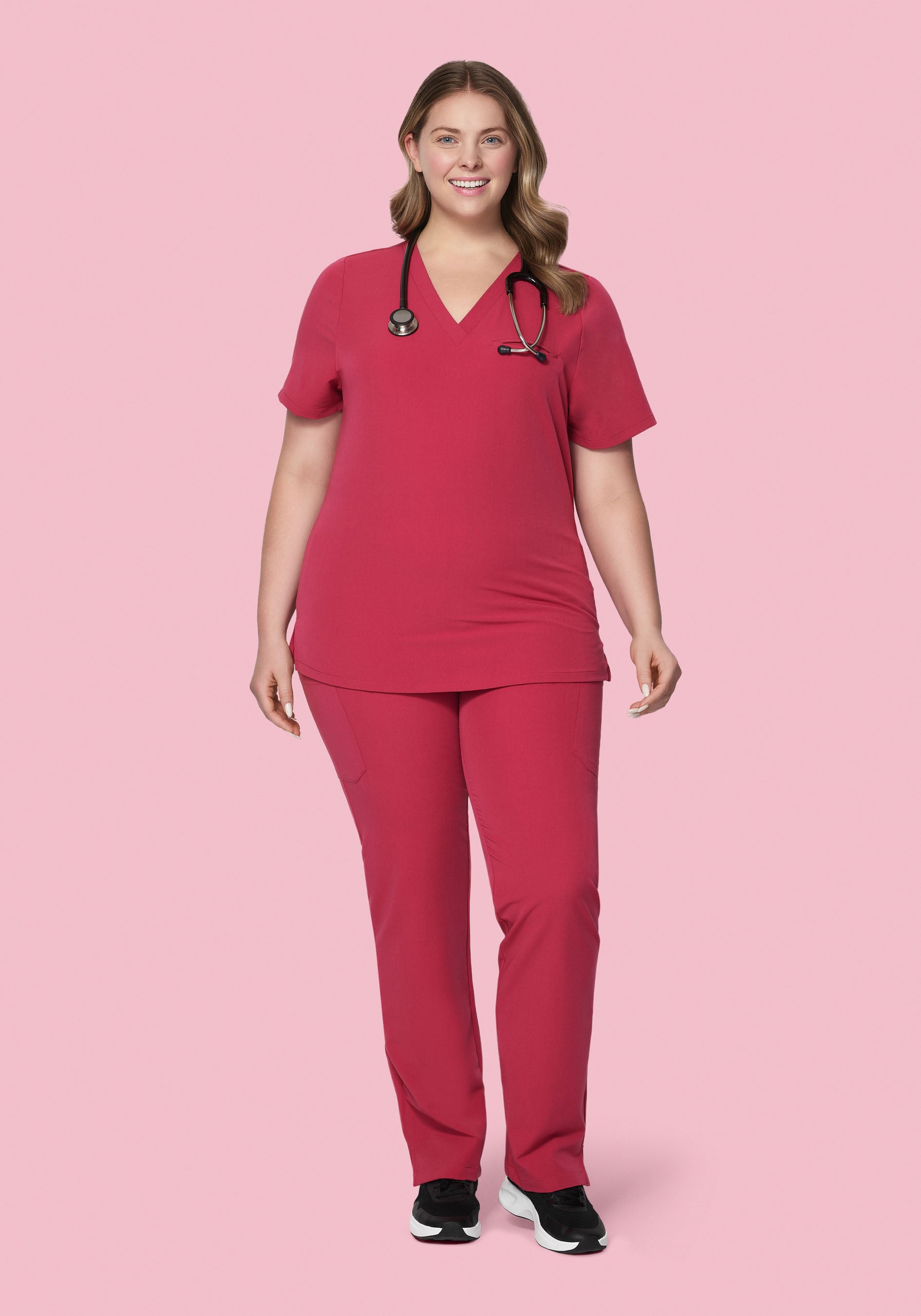 9 Pocket Cargo Pants Deep Rose