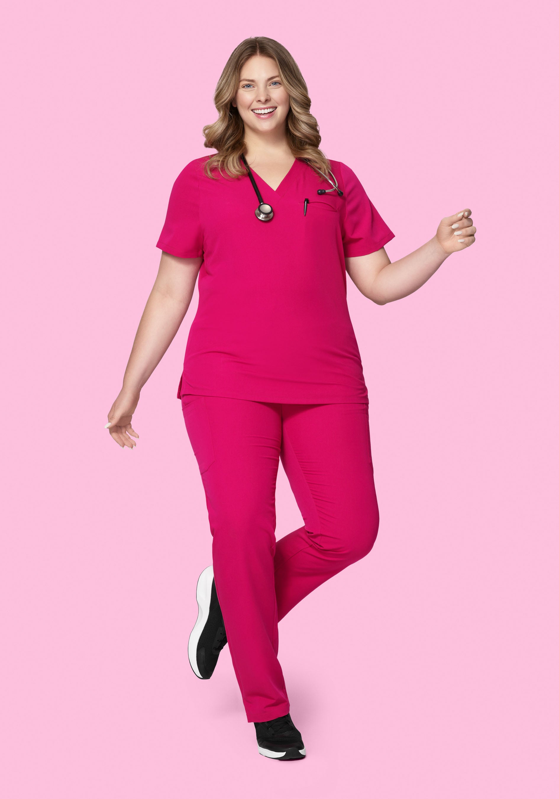 9 Pocket Cargo Pants Raspberry