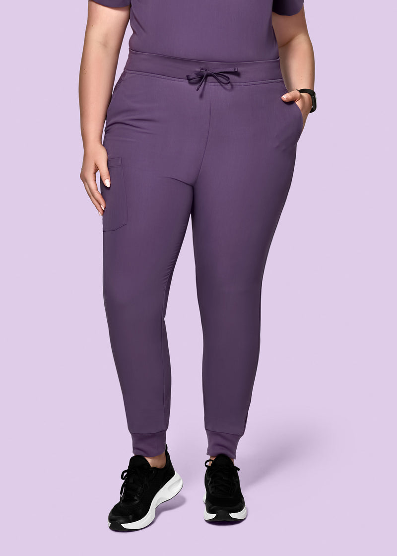 High Waisted Joggers Dewberry