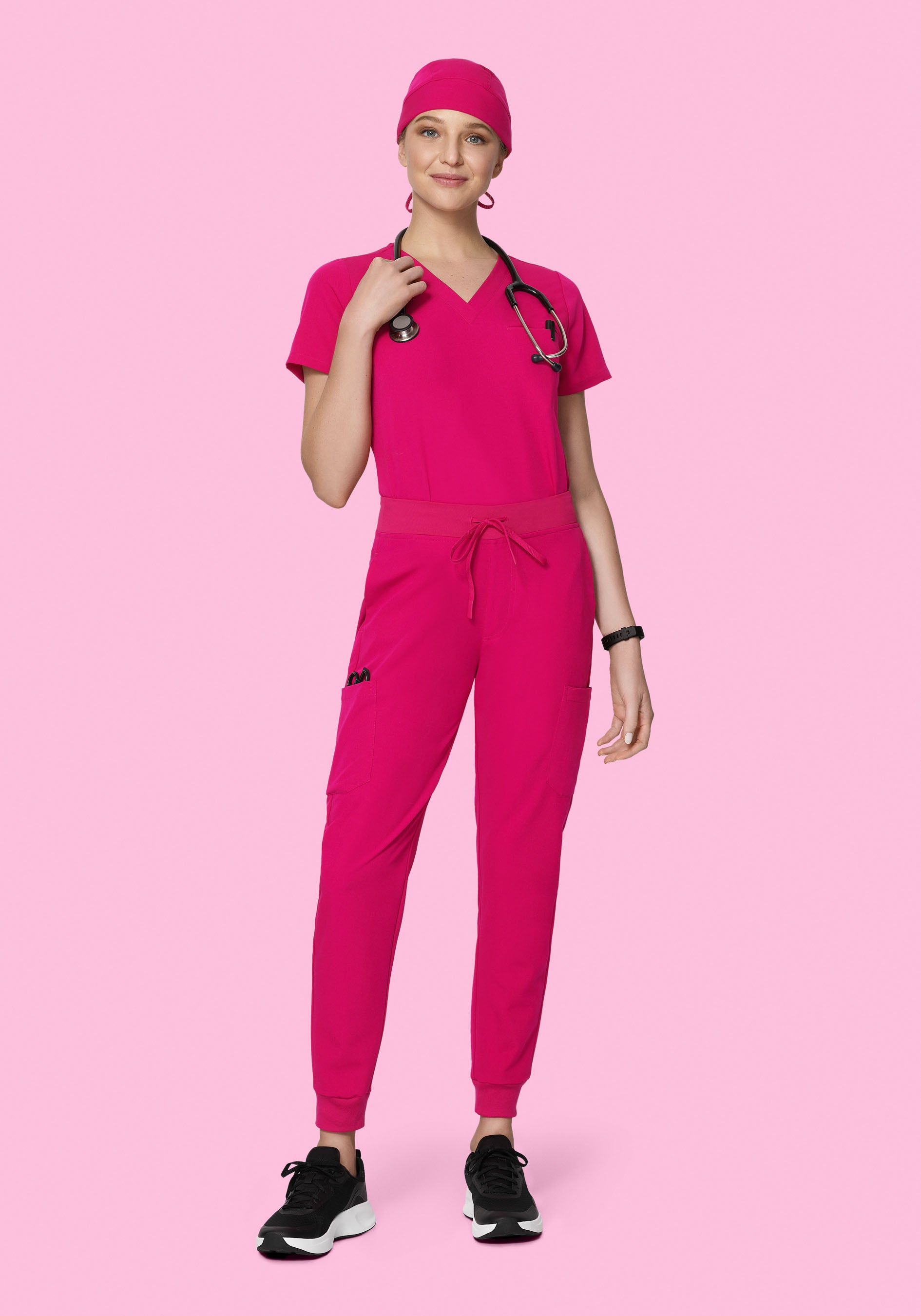 Contemporary Scrub Cap Raspberry