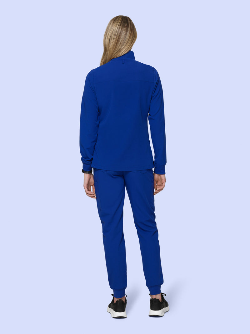 Women's Modern Scrub Jacket Galaxy Blue