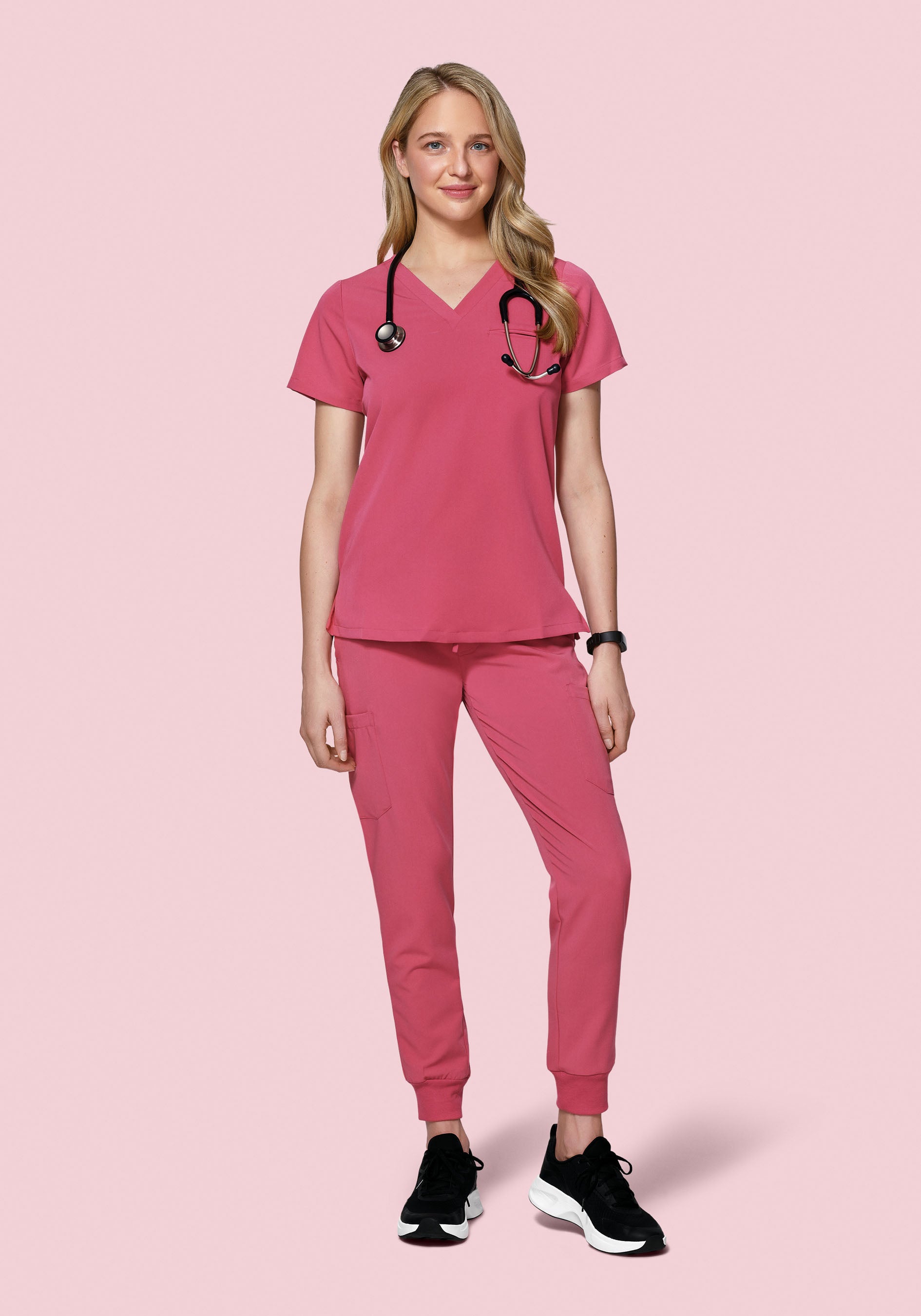 9 Pocket Joggers Jaipur Pink