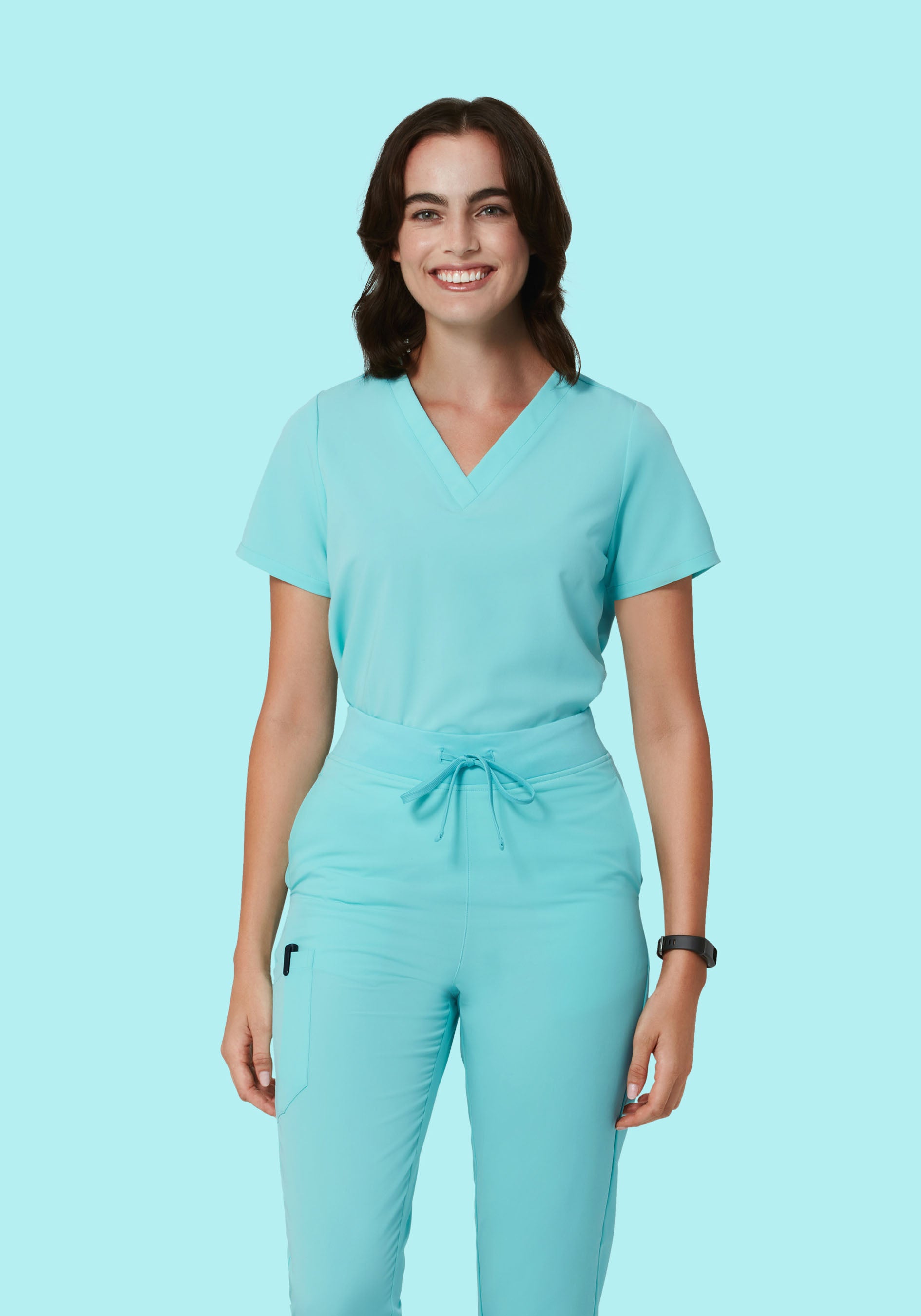 6 Pocket Top Aqua