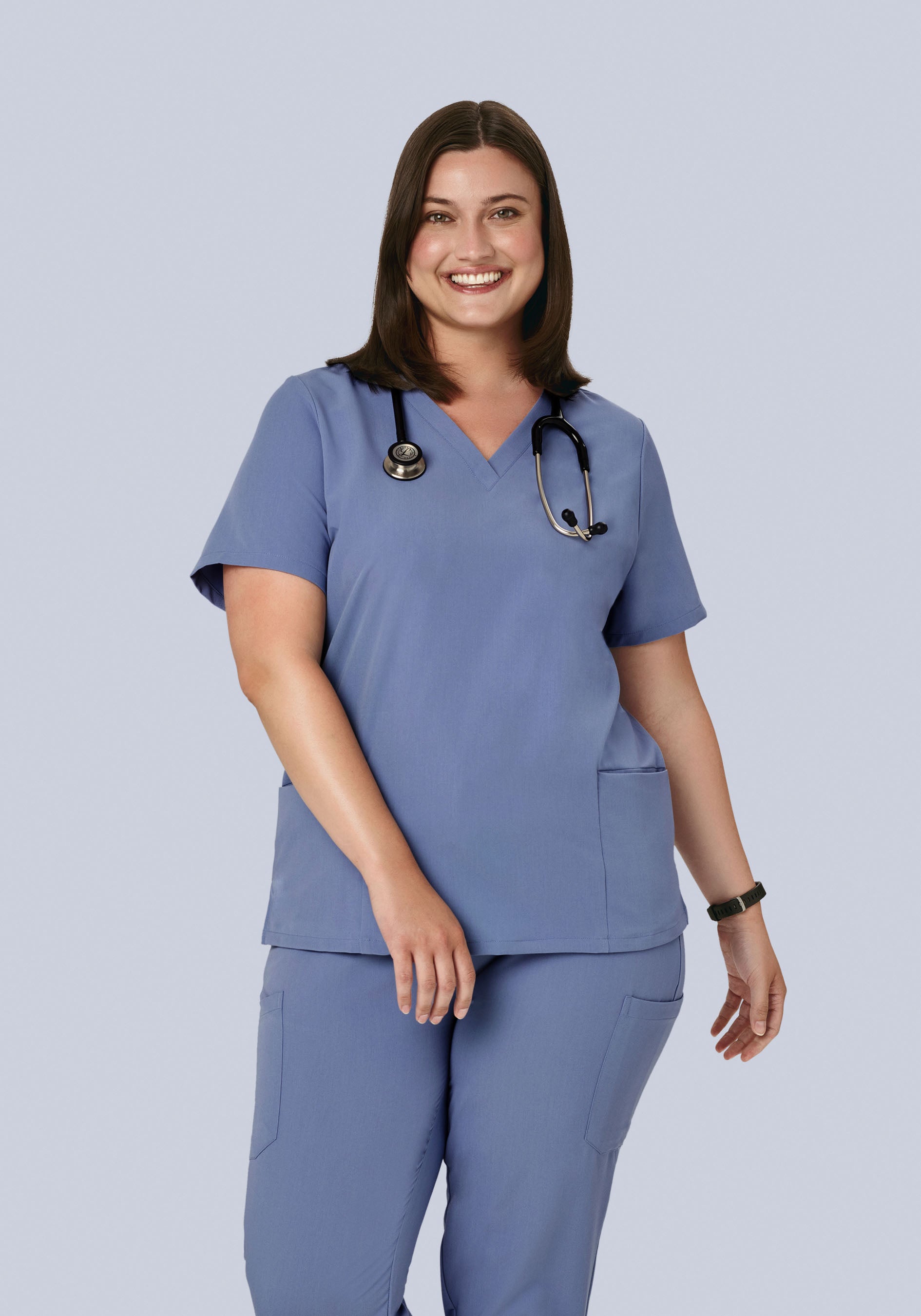 6 Pocket Top Periwinkle