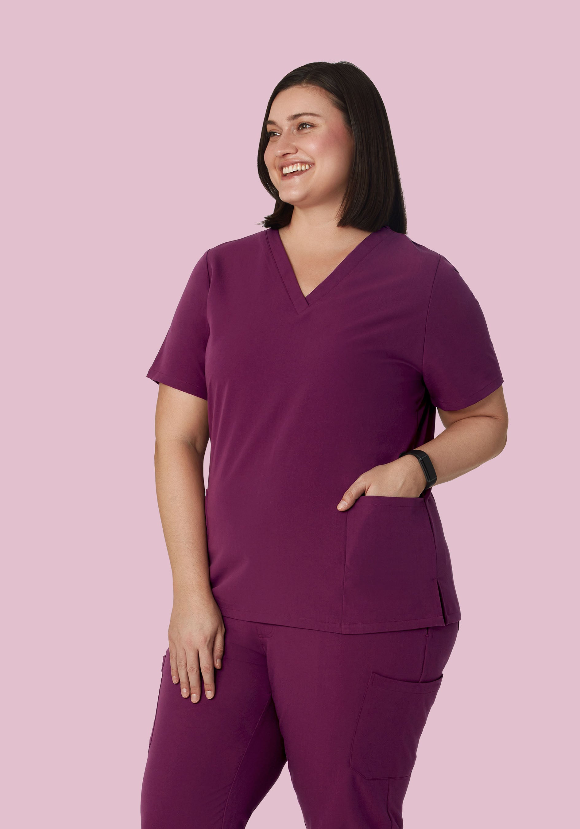 6 Pocket Top Plum