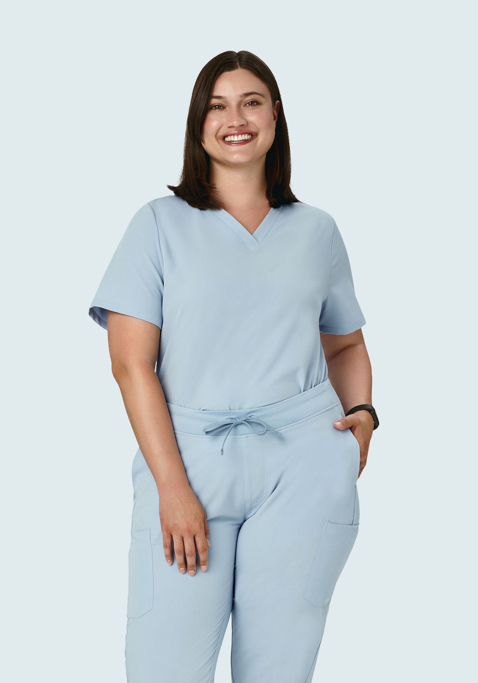 6 Pocket Top Powder Blue