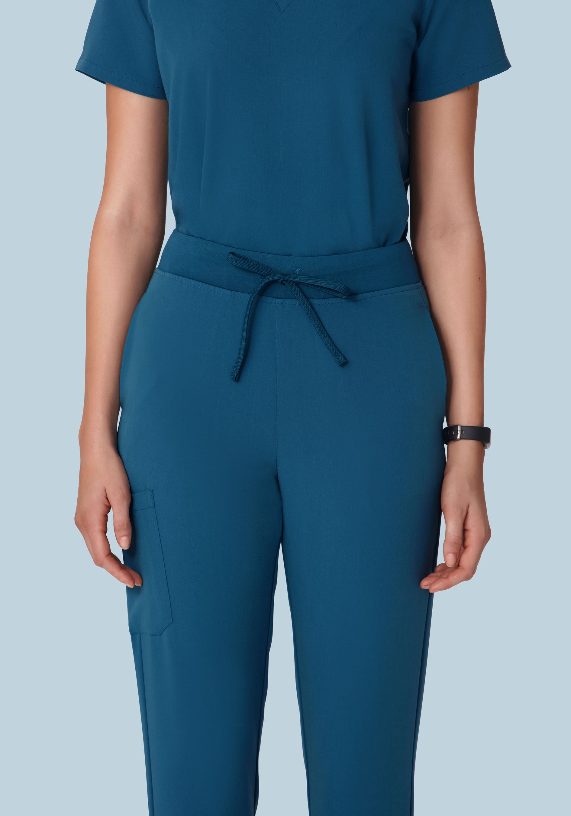 High Waisted Joggers Harbor Blue