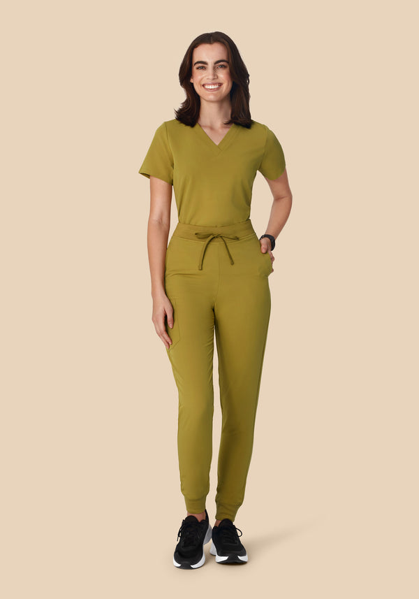 High Waisted Joggers Pistachio