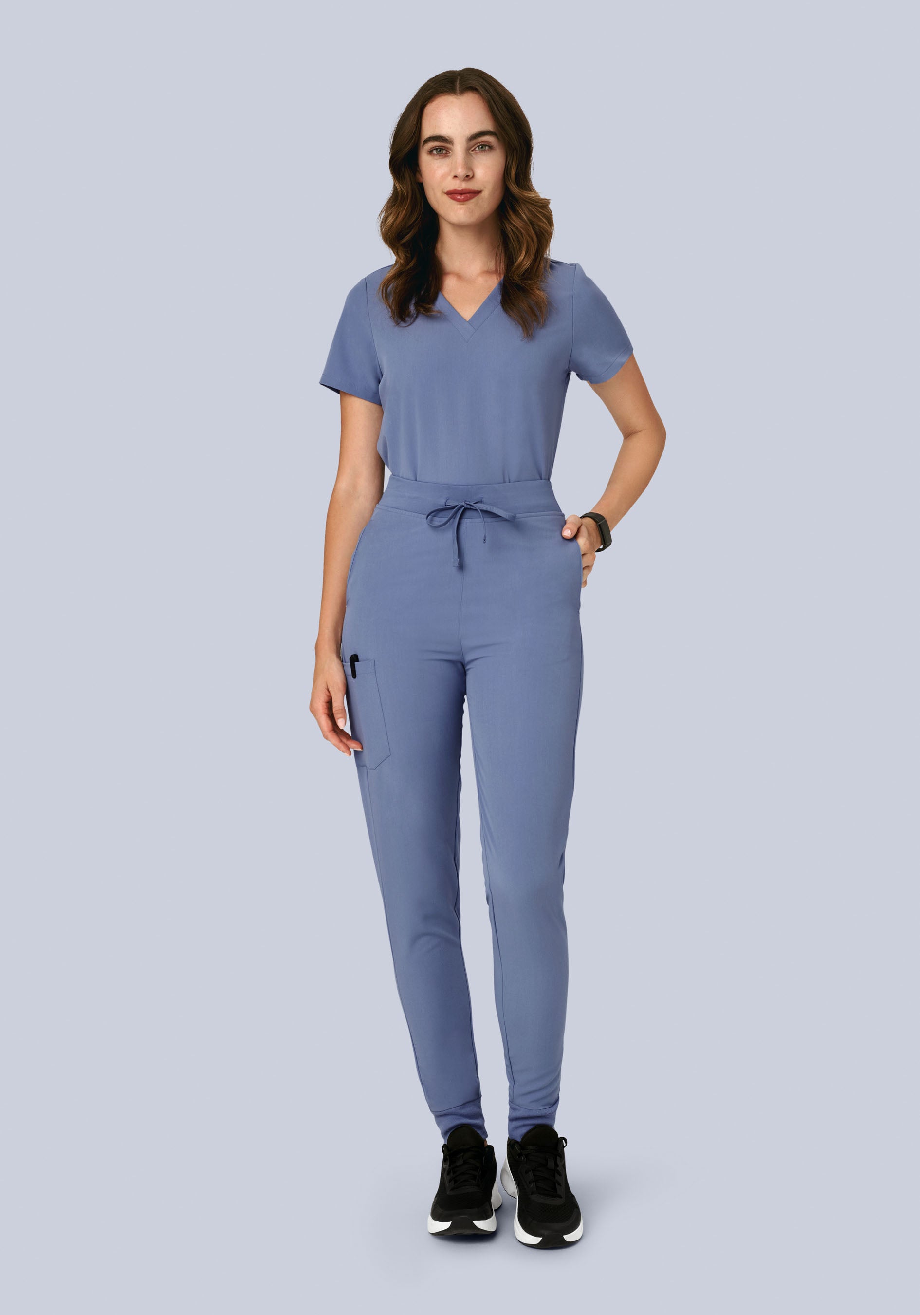 6 Pocket Top Periwinkle