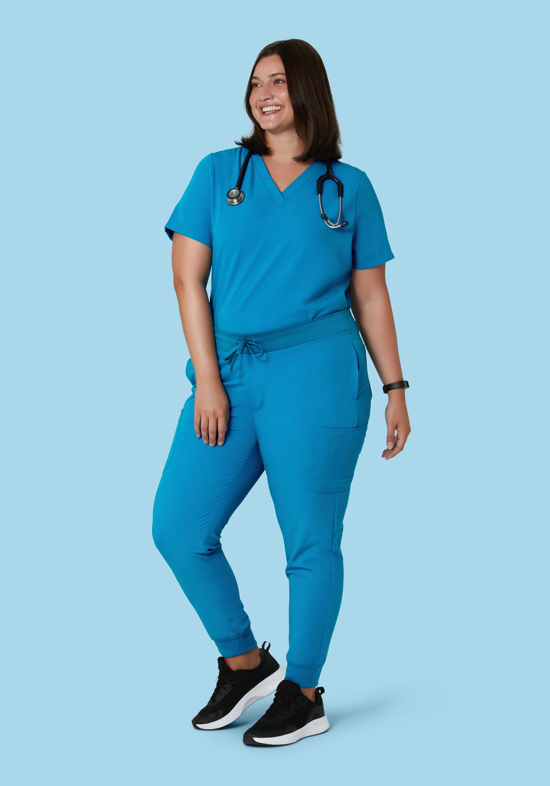 9 Pocket Joggers Electric Blue