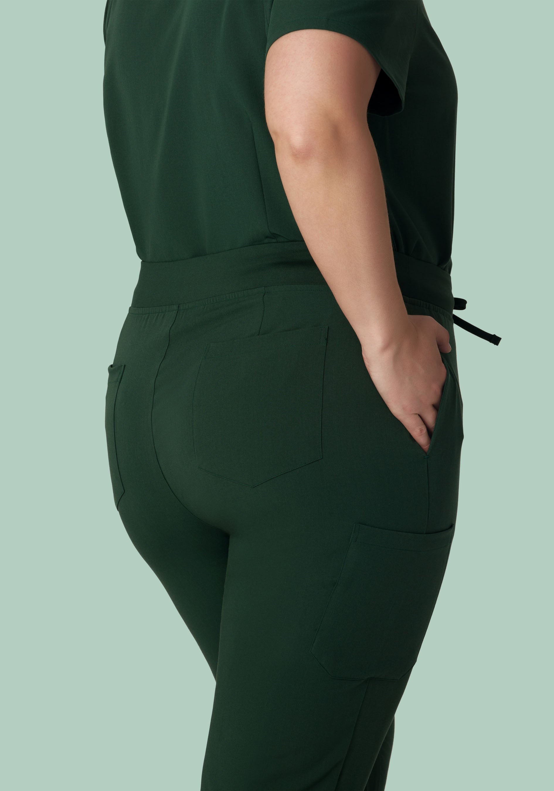 9 Pocket Joggers Midnight Green