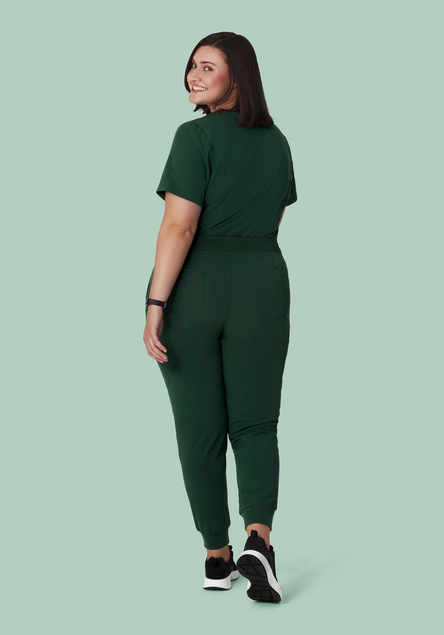 9 Pocket Joggers Midnight Green