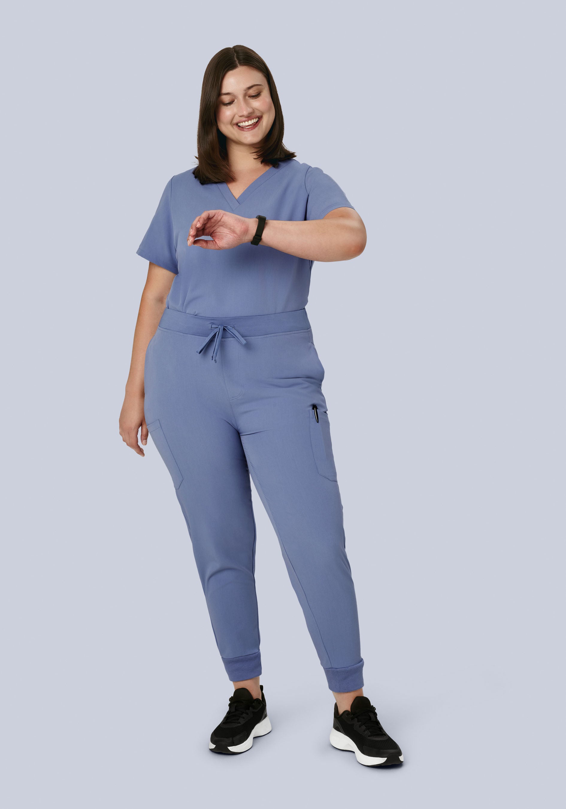 6 Pocket Top Periwinkle