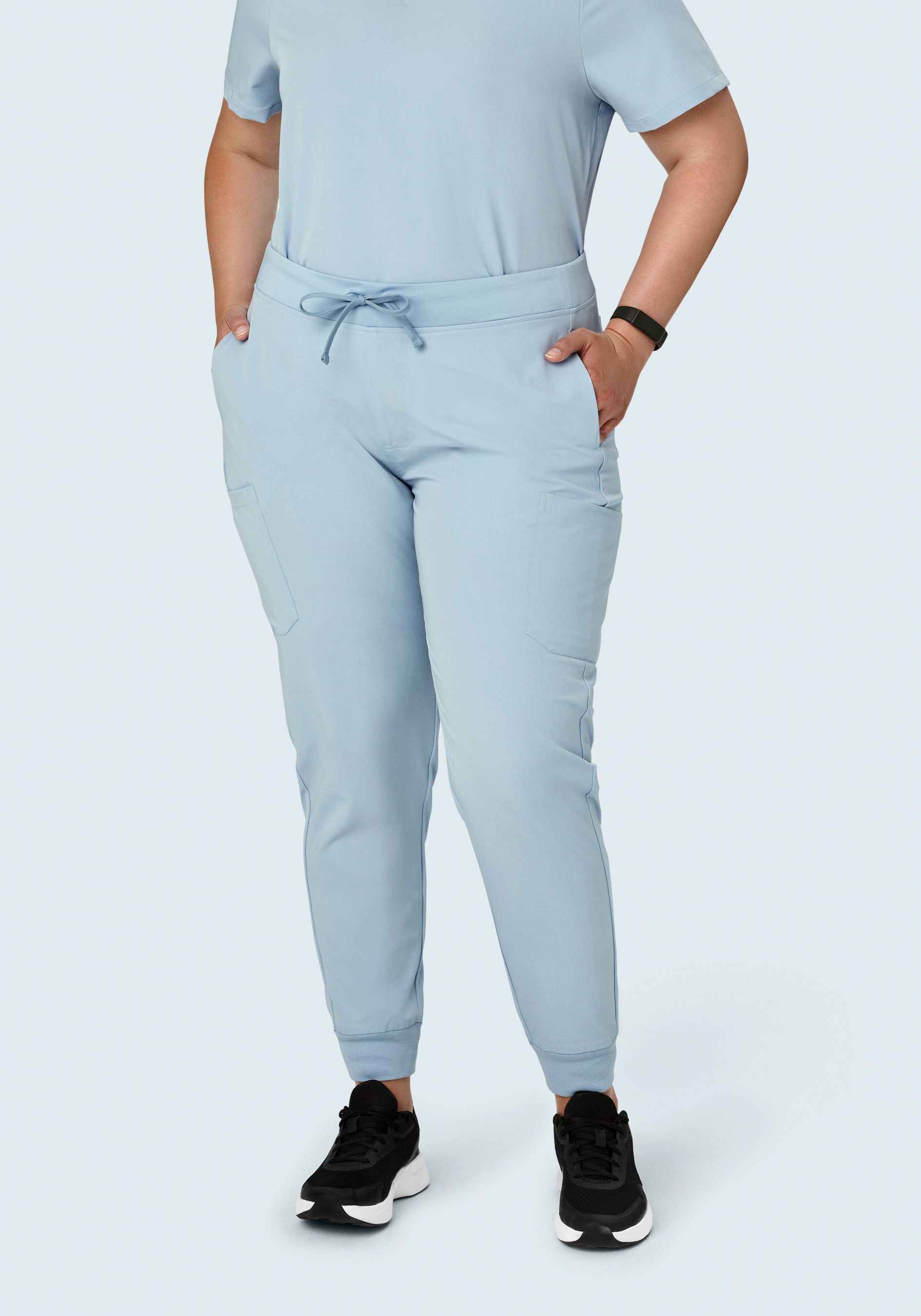 9 Pocket Joggers Powder Blue