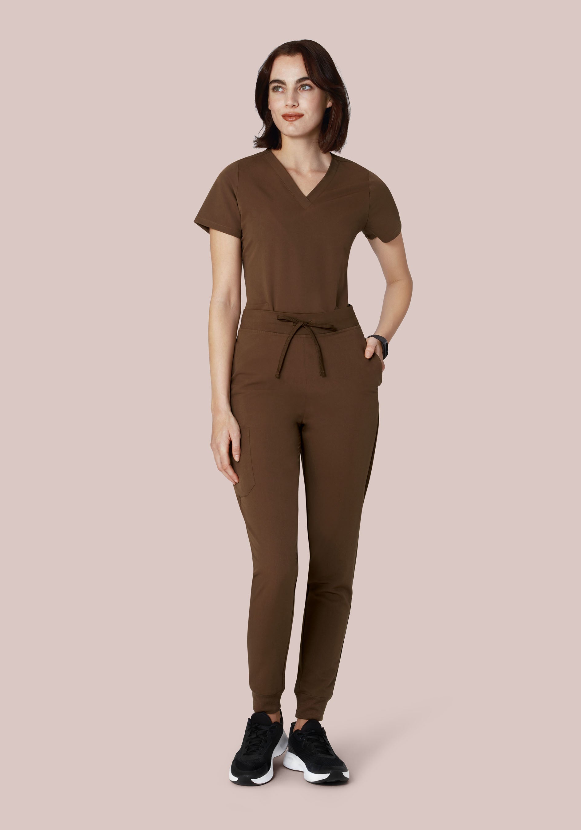 6 Pocket Top Chocolate Brown
