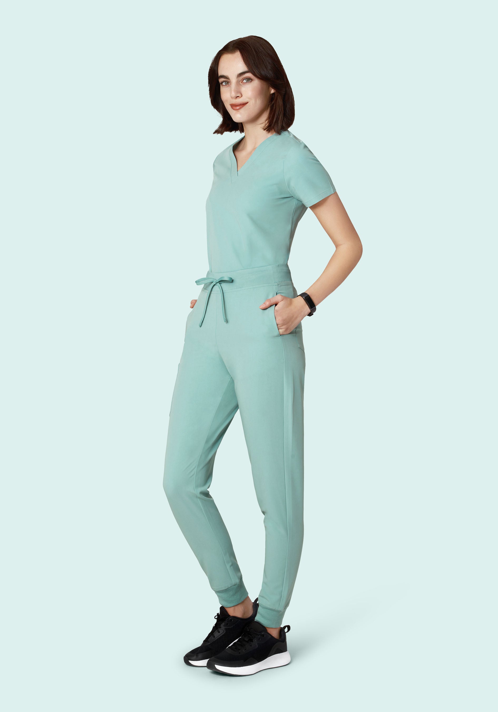 High Waisted Joggers Tourmaline