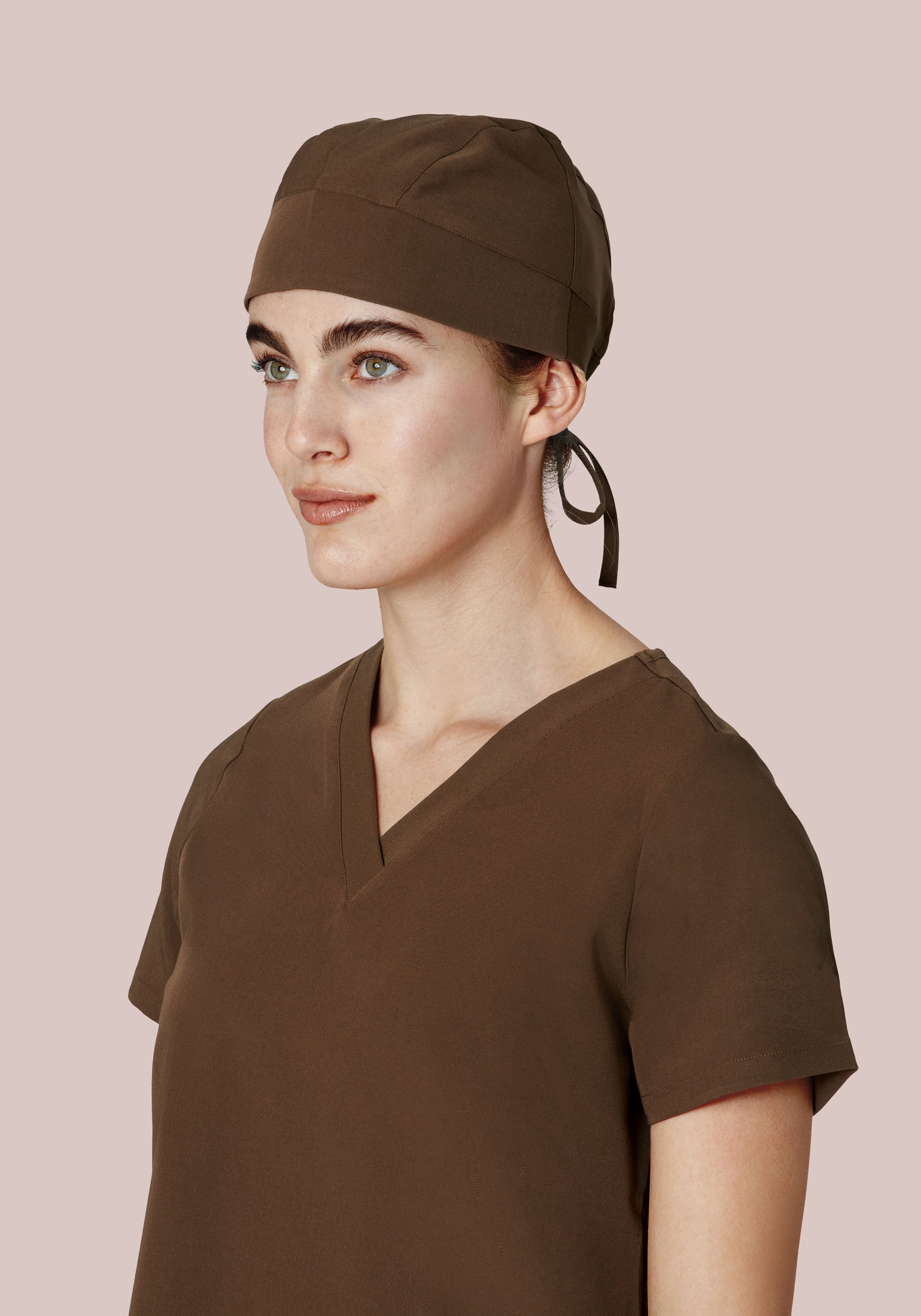 Contemporary Scrub Cap Chocolate Brown