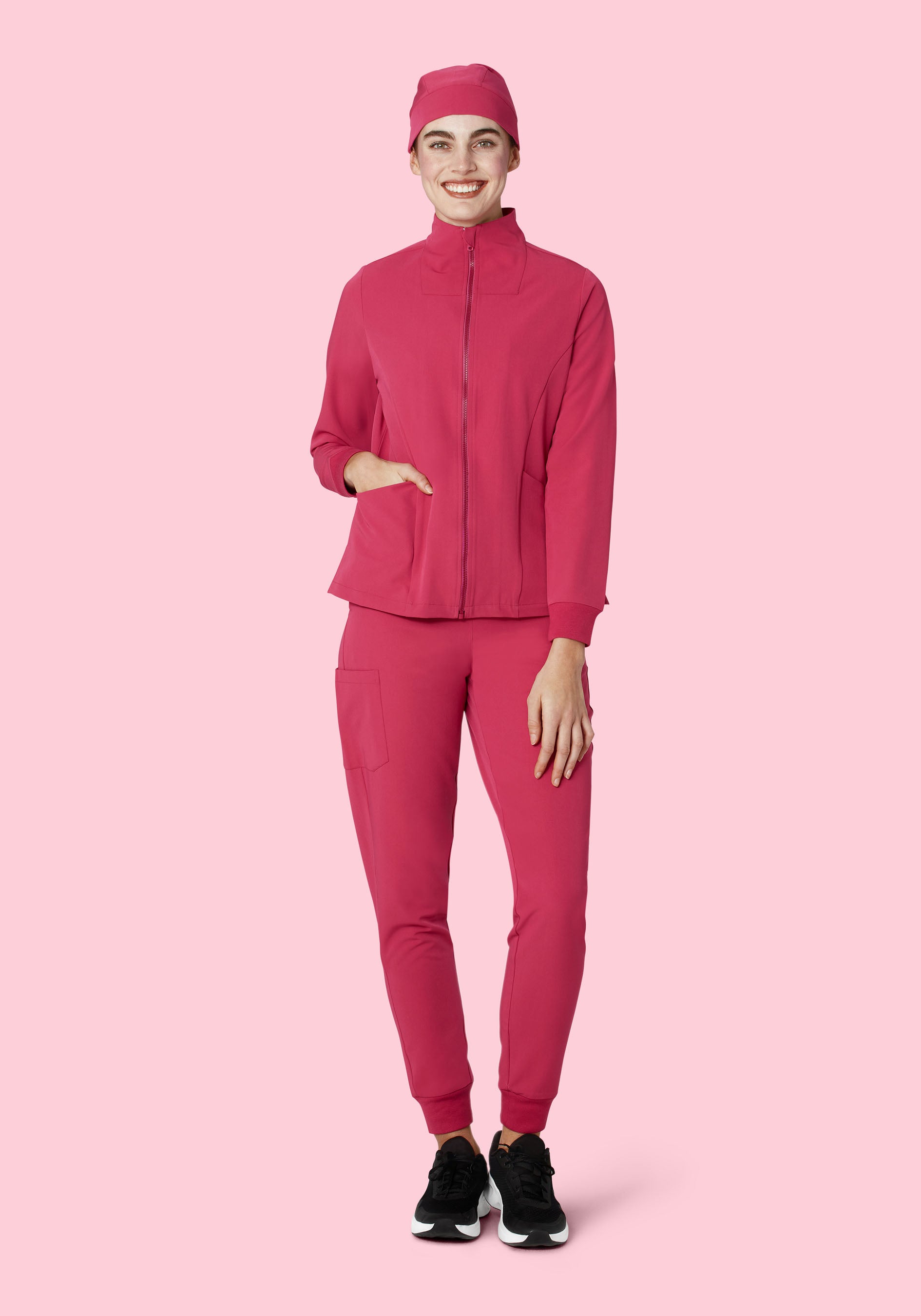 Contemporary Scrub Cap Deep Magenta