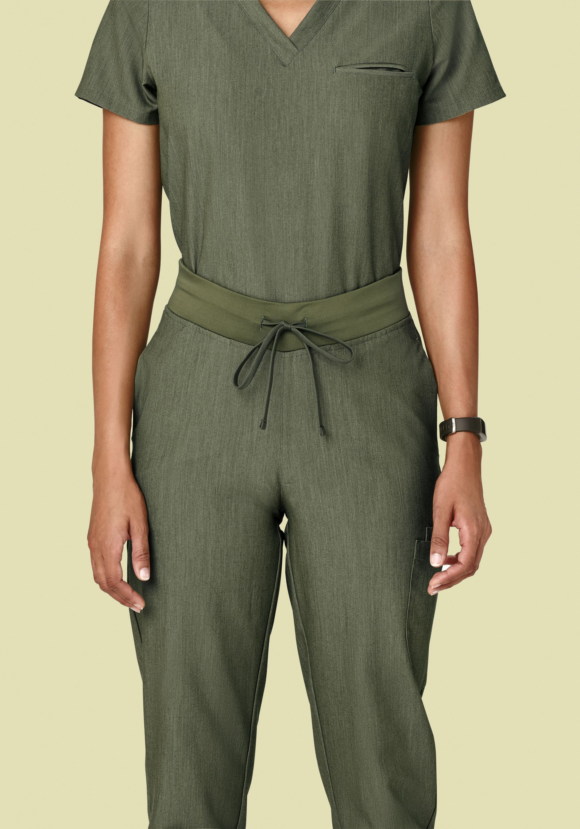 6 Pocket Slim Pants Heather Olive
