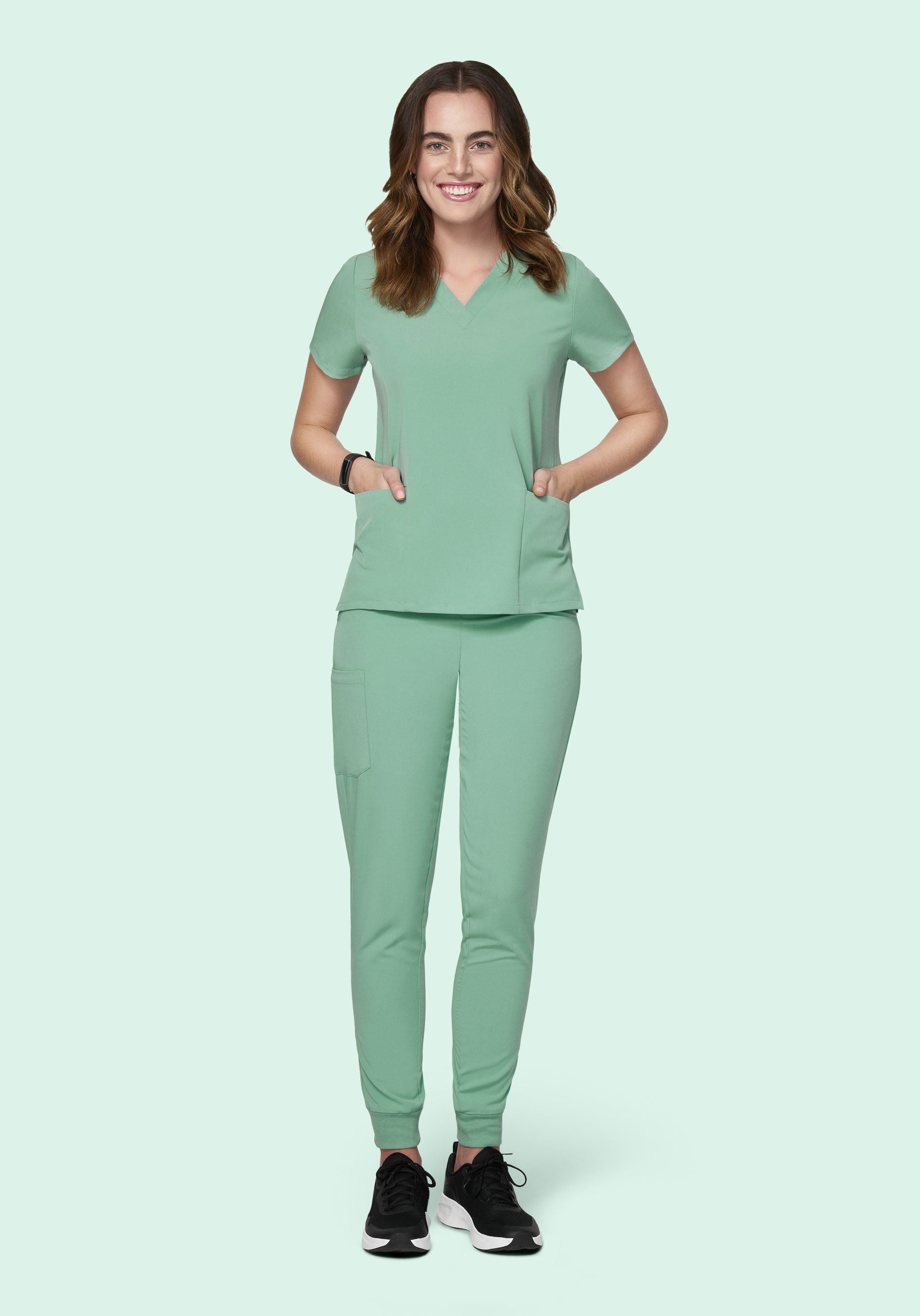 High Waisted Joggers Jade