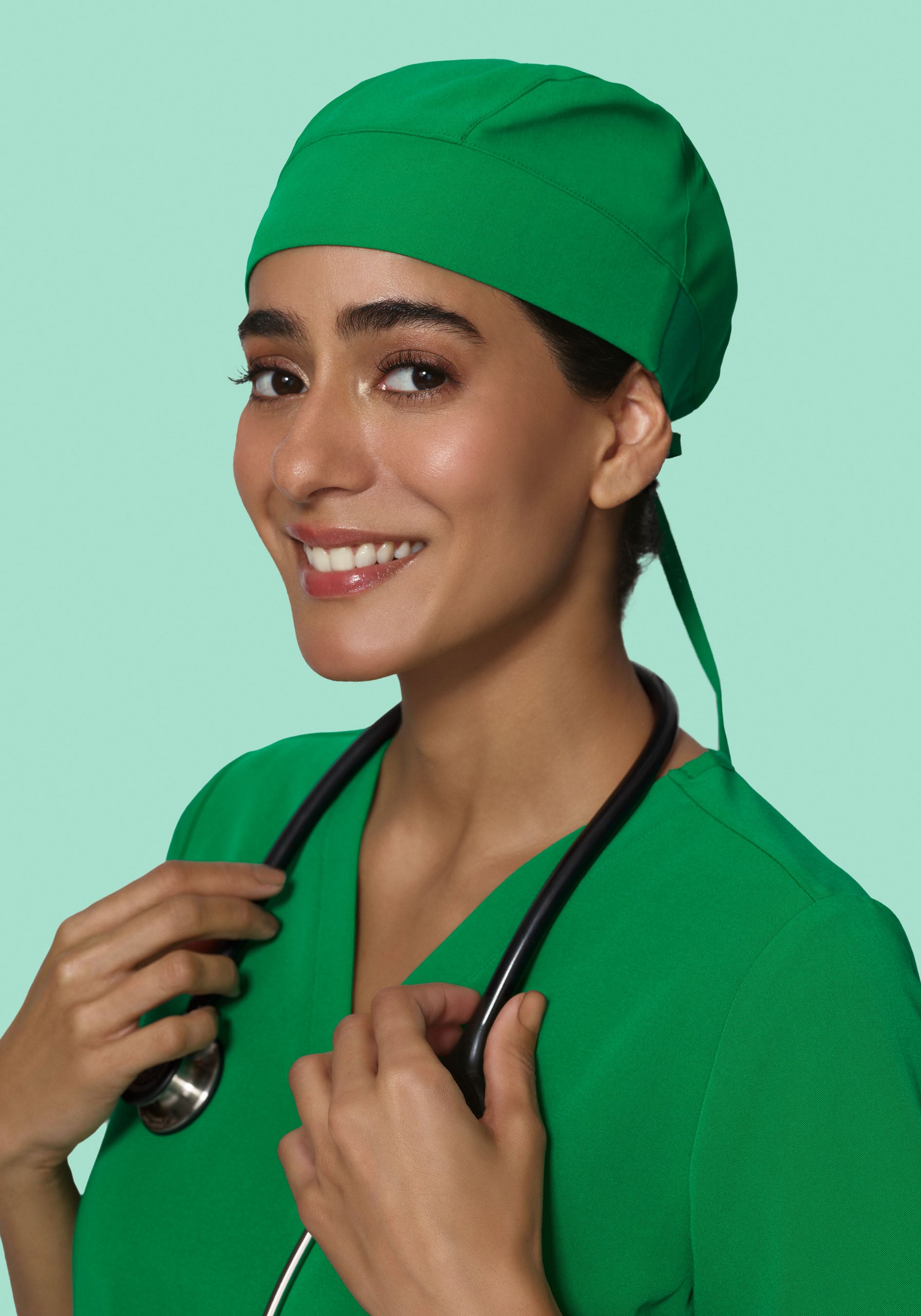 Contemporary Scrub Cap Emerald