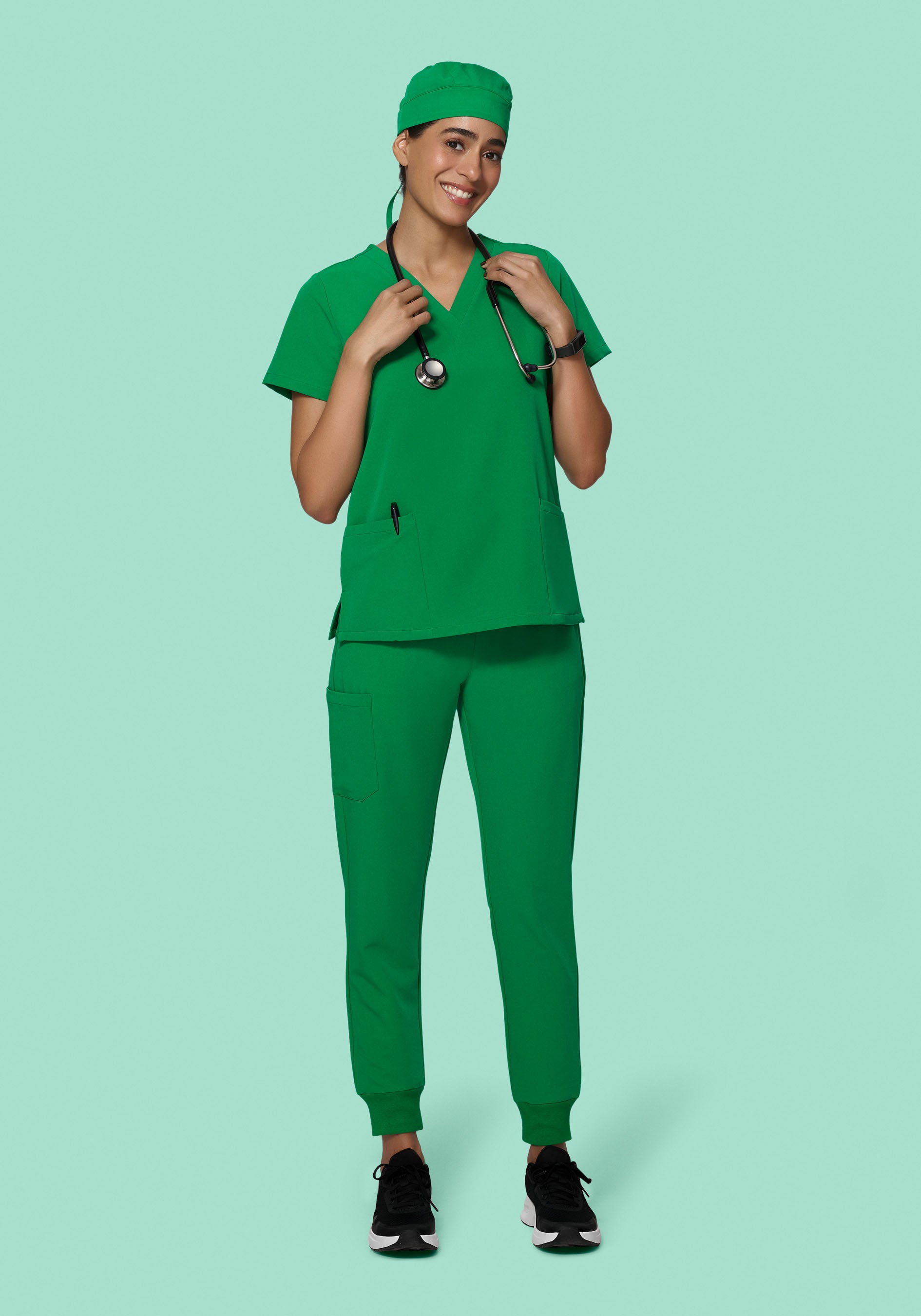 Contemporary Scrub Cap Emerald