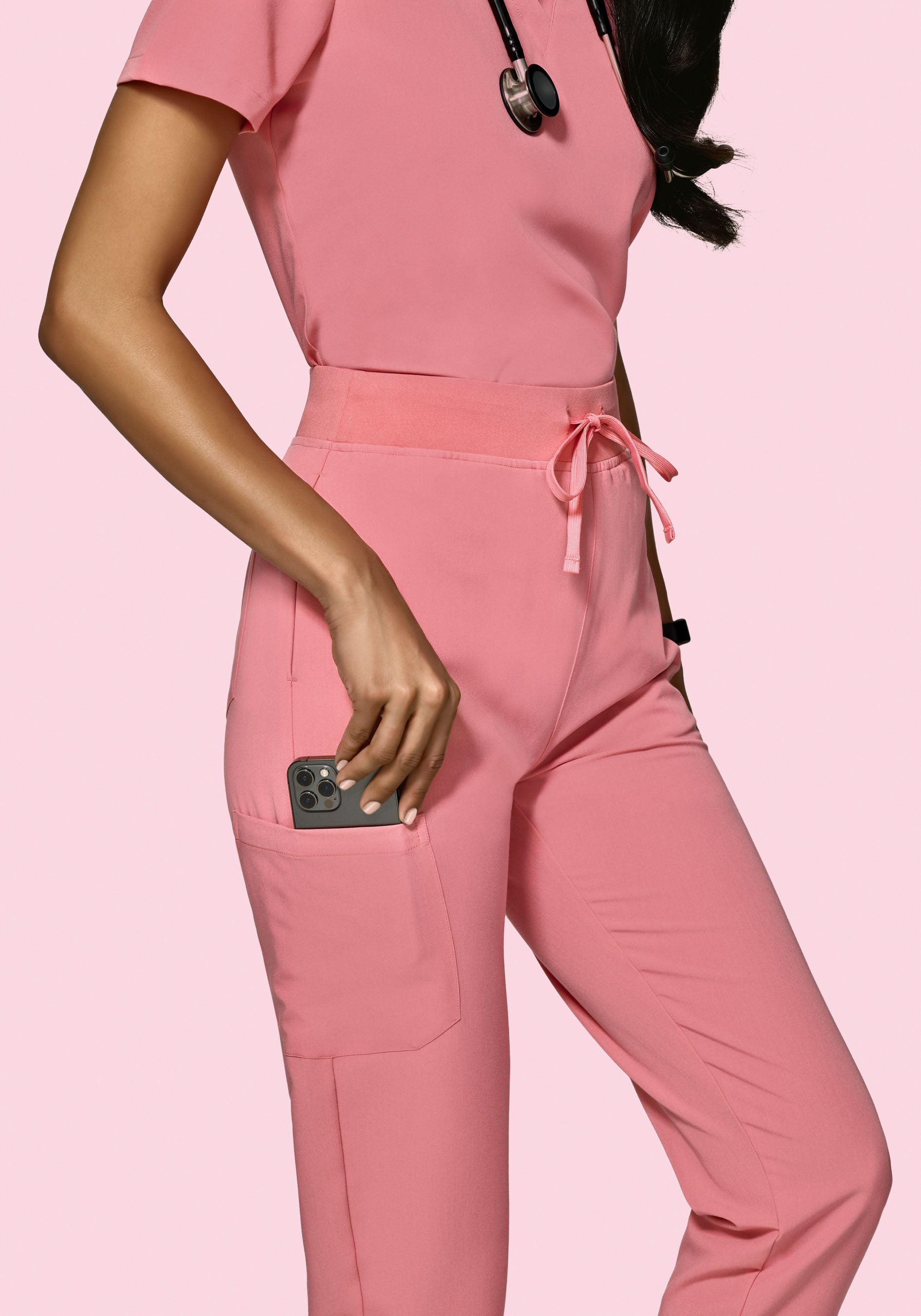 High Waisted Joggers Peony