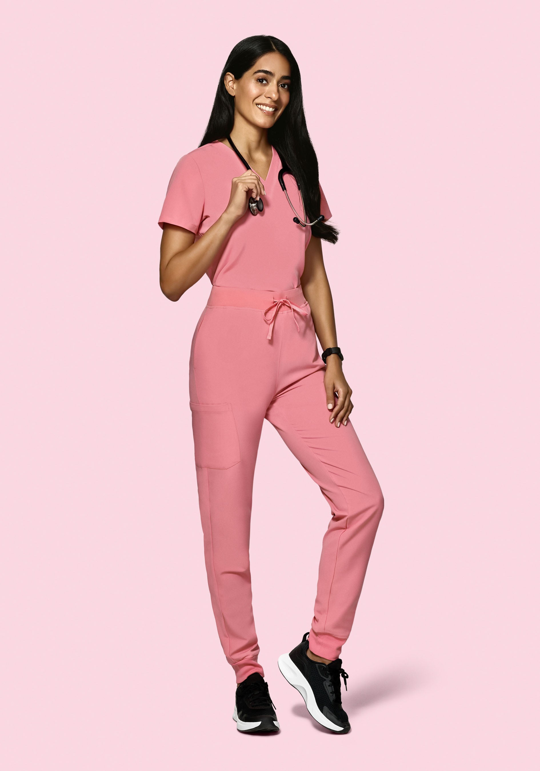 High Waisted Joggers Peony