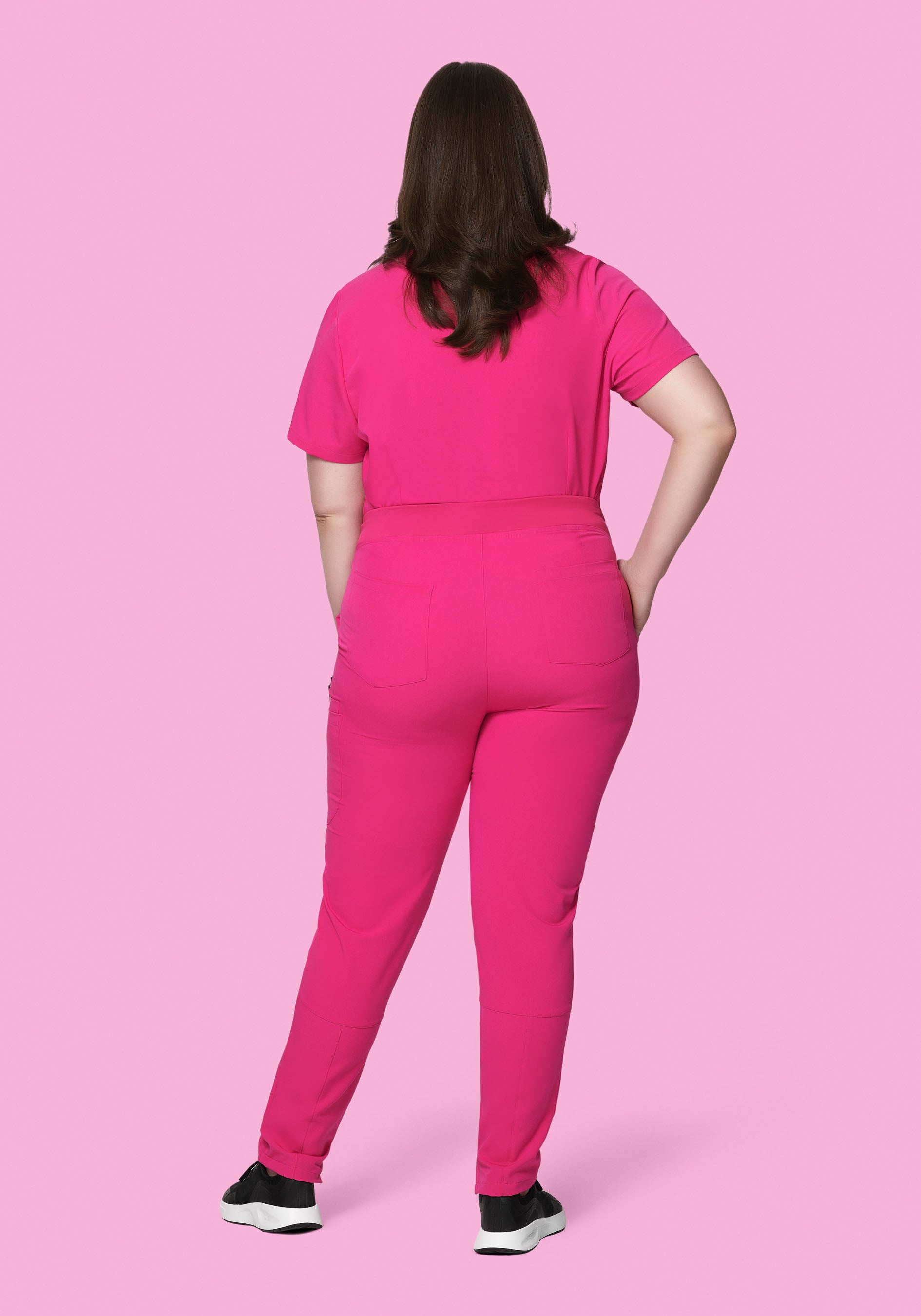 6 Pocket Top Shocking Pink