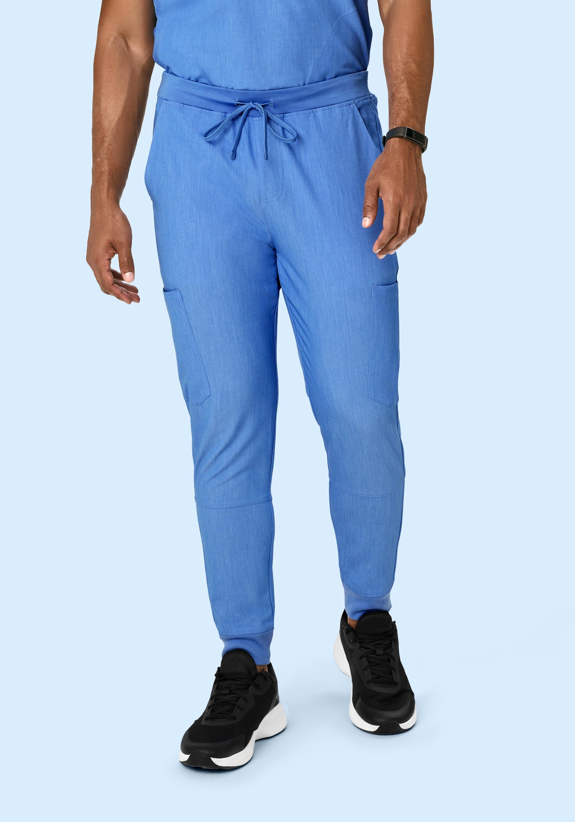7 Pocket Joggers Heather Blue