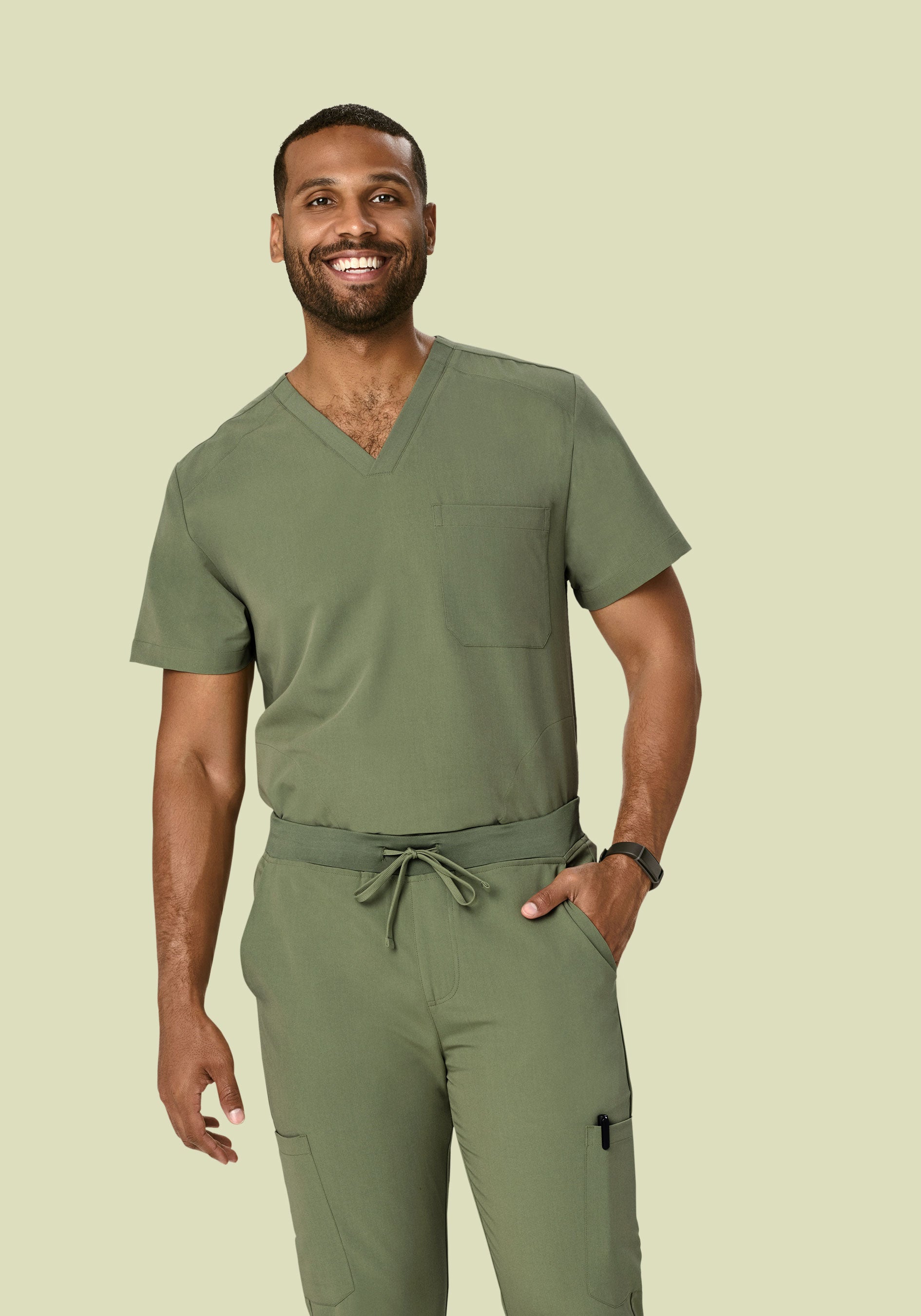 Three Pocket Top Sage