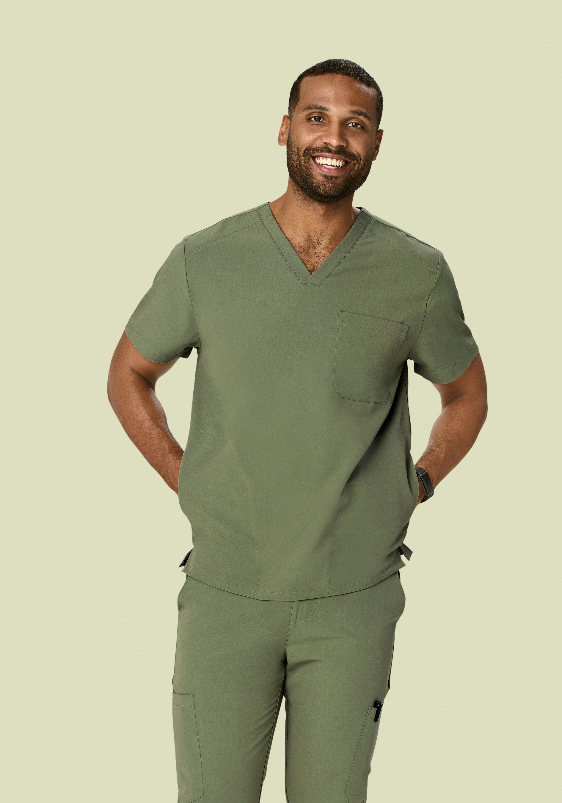 Three Pocket Top Sage