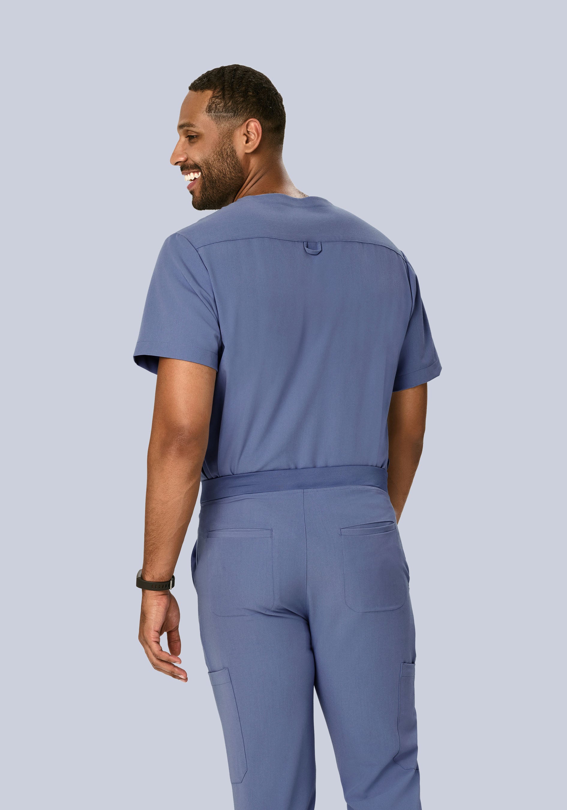 Three Pocket Top Periwinkle