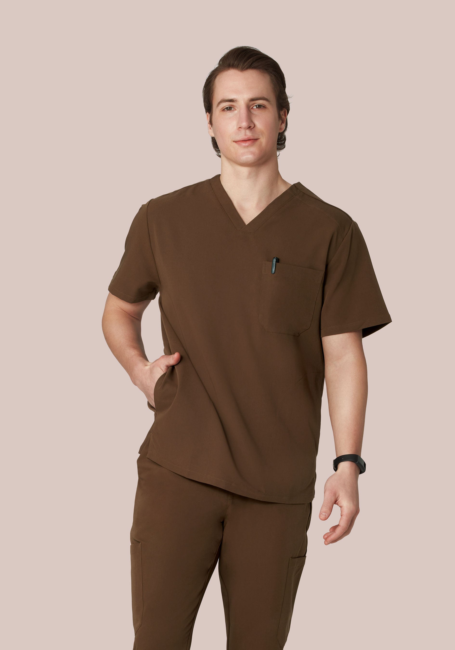 Three Pocket Top Chocolate Brown