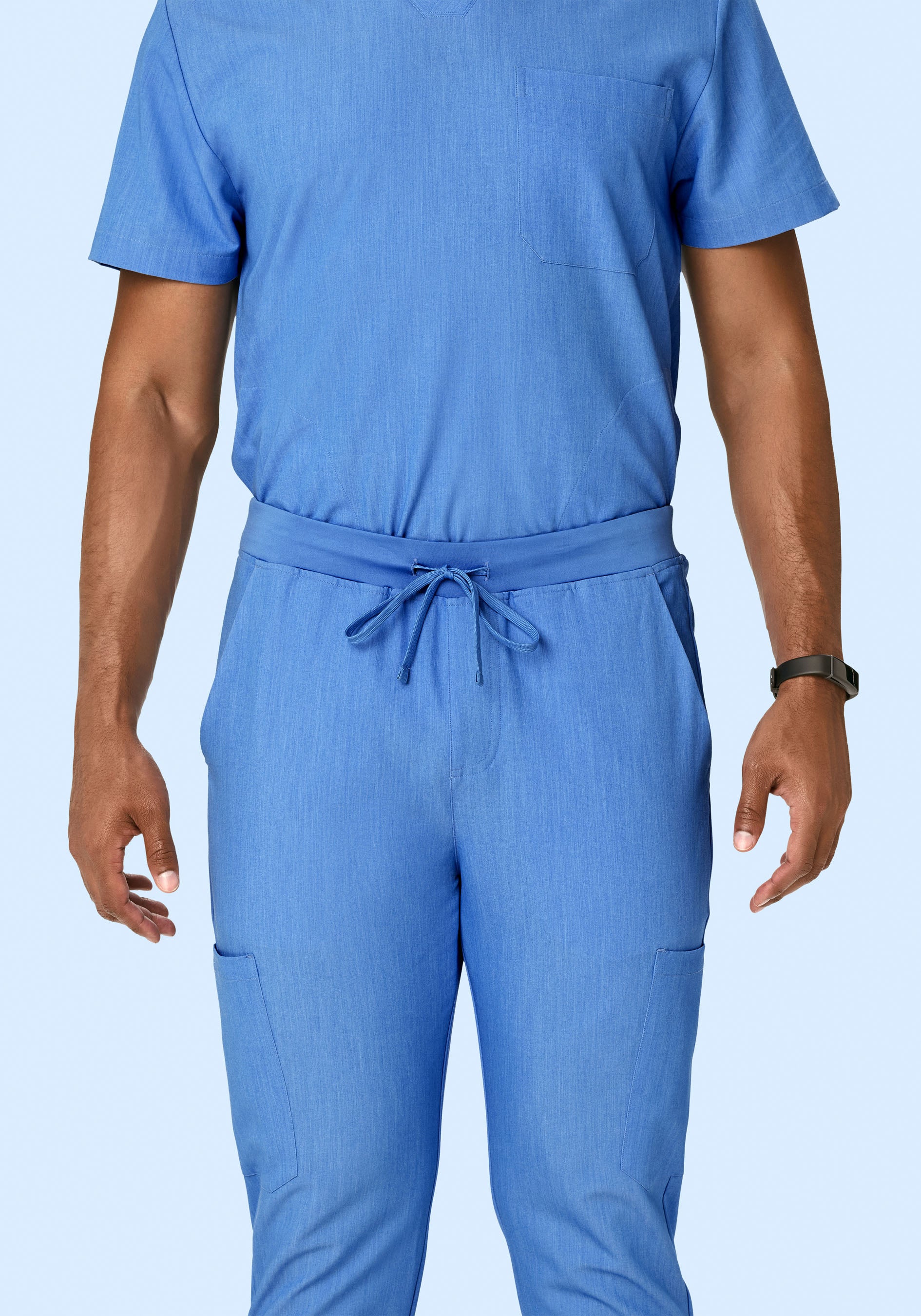 7 Pocket Joggers Heather Blue