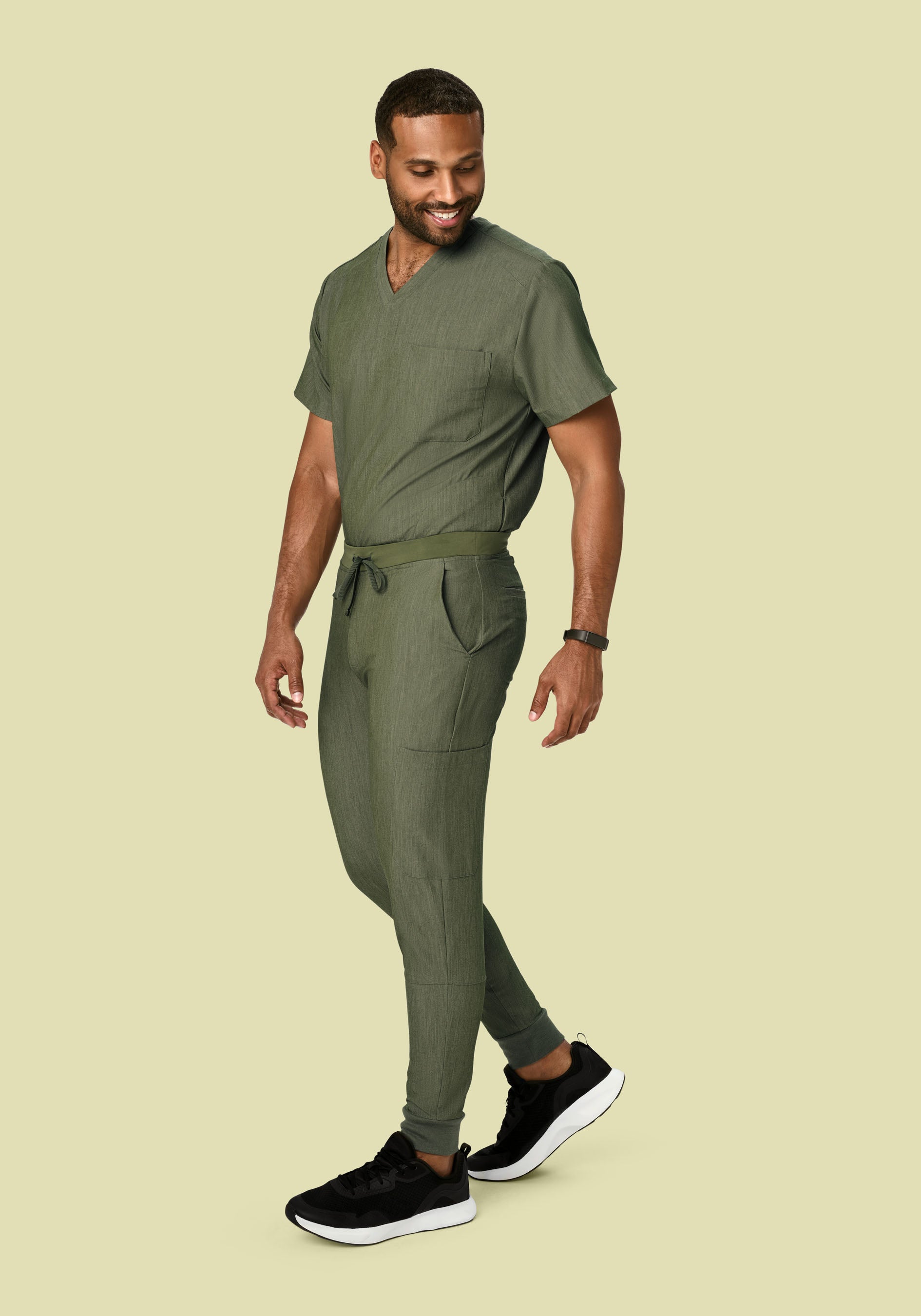 Three Pocket Top Heather Olive