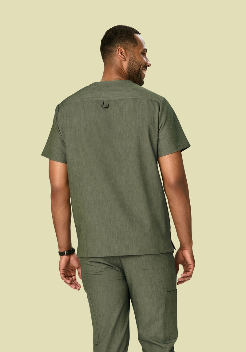 Three Pocket Top Heather Olive