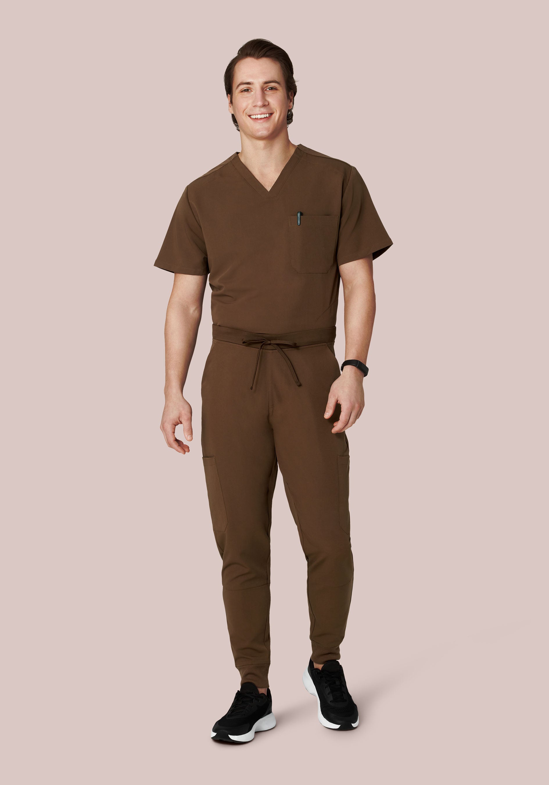 7 Pocket Joggers Chocolate Brown