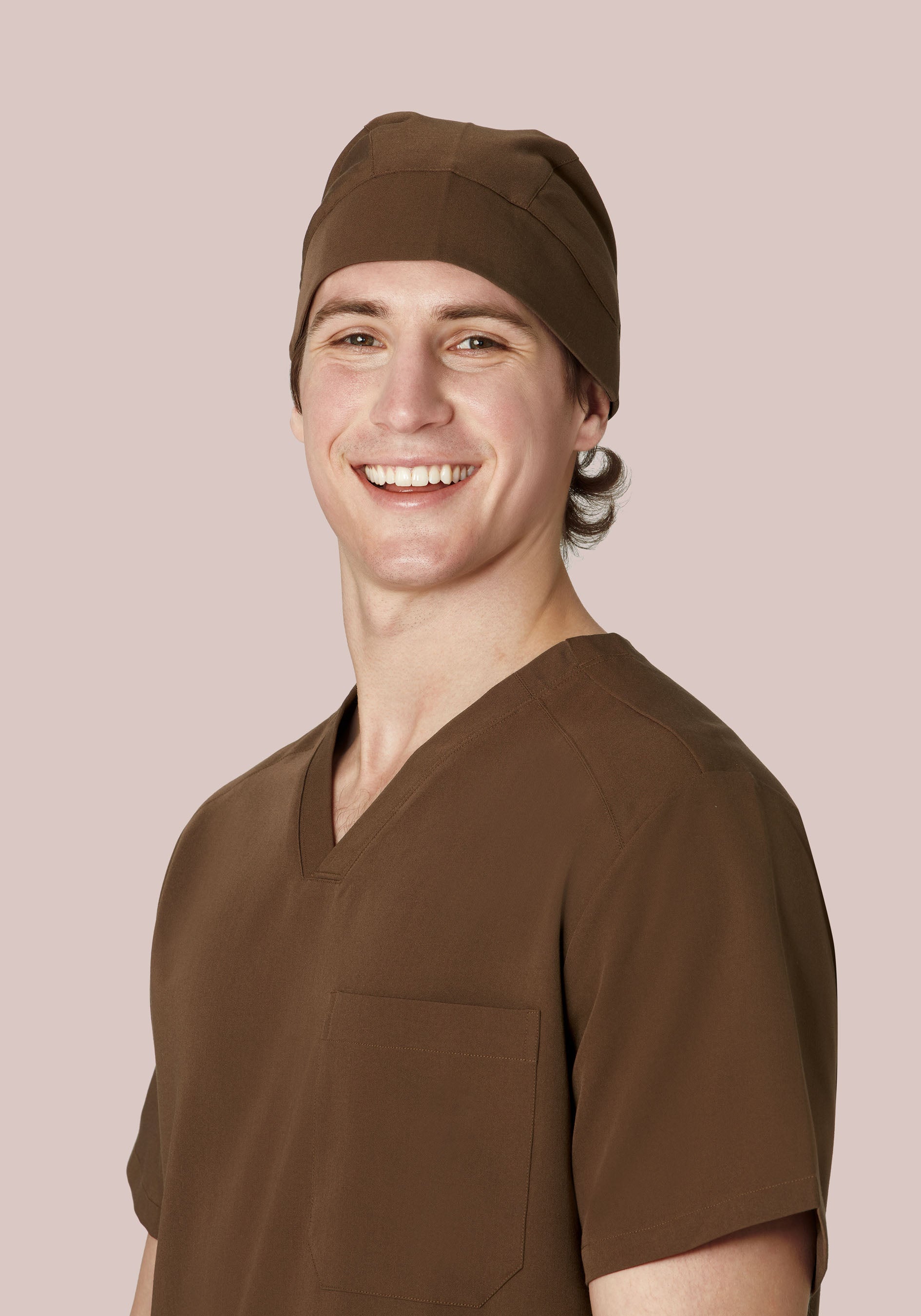 Contemporary Scrub Cap Chocolate Brown