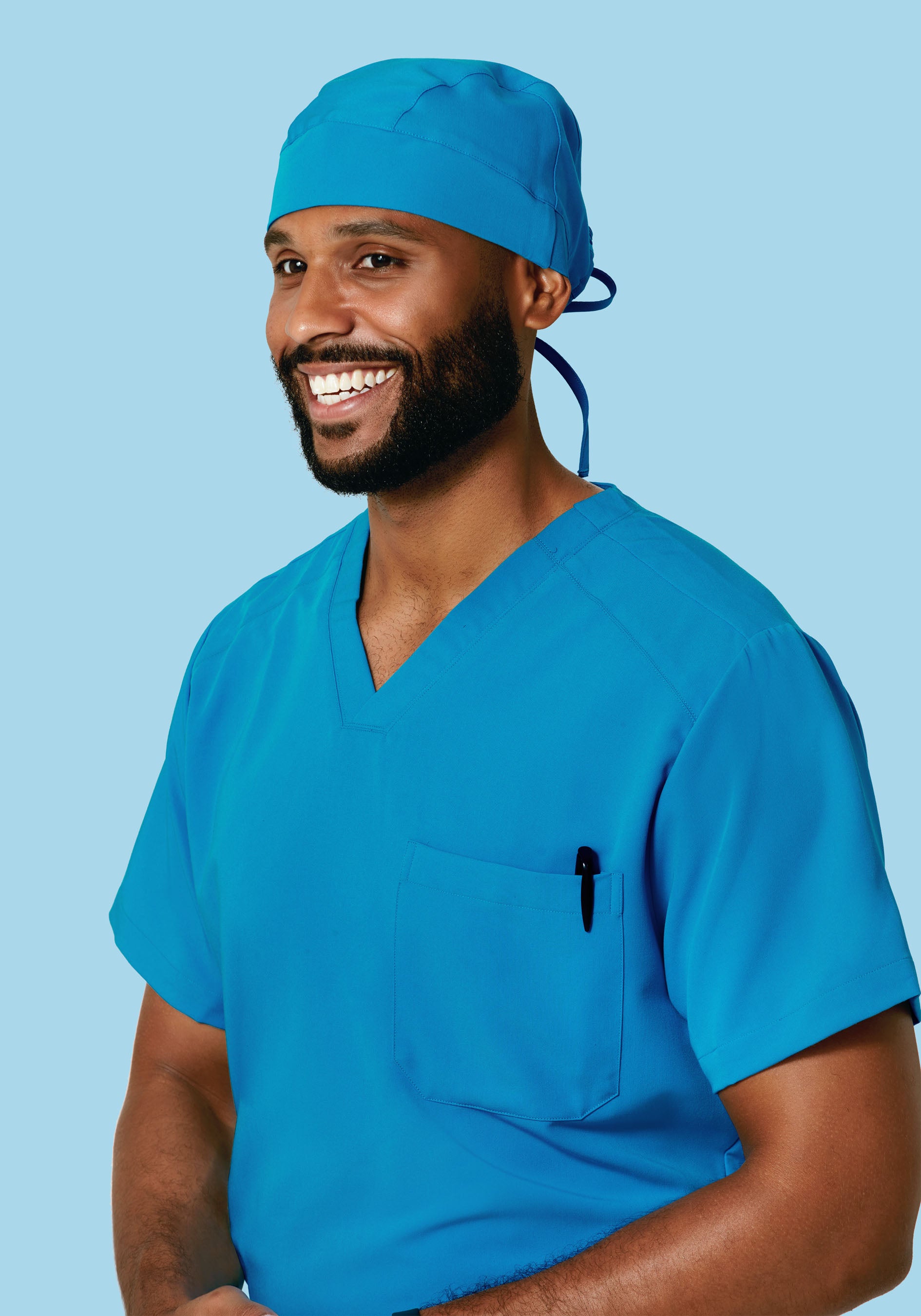 Contemporary Scrub Cap Electric Blue