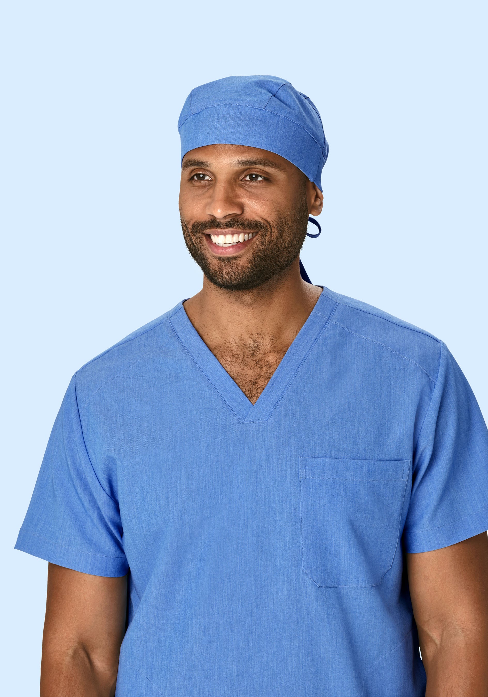 Contemporary Scrub Cap Heather Blue