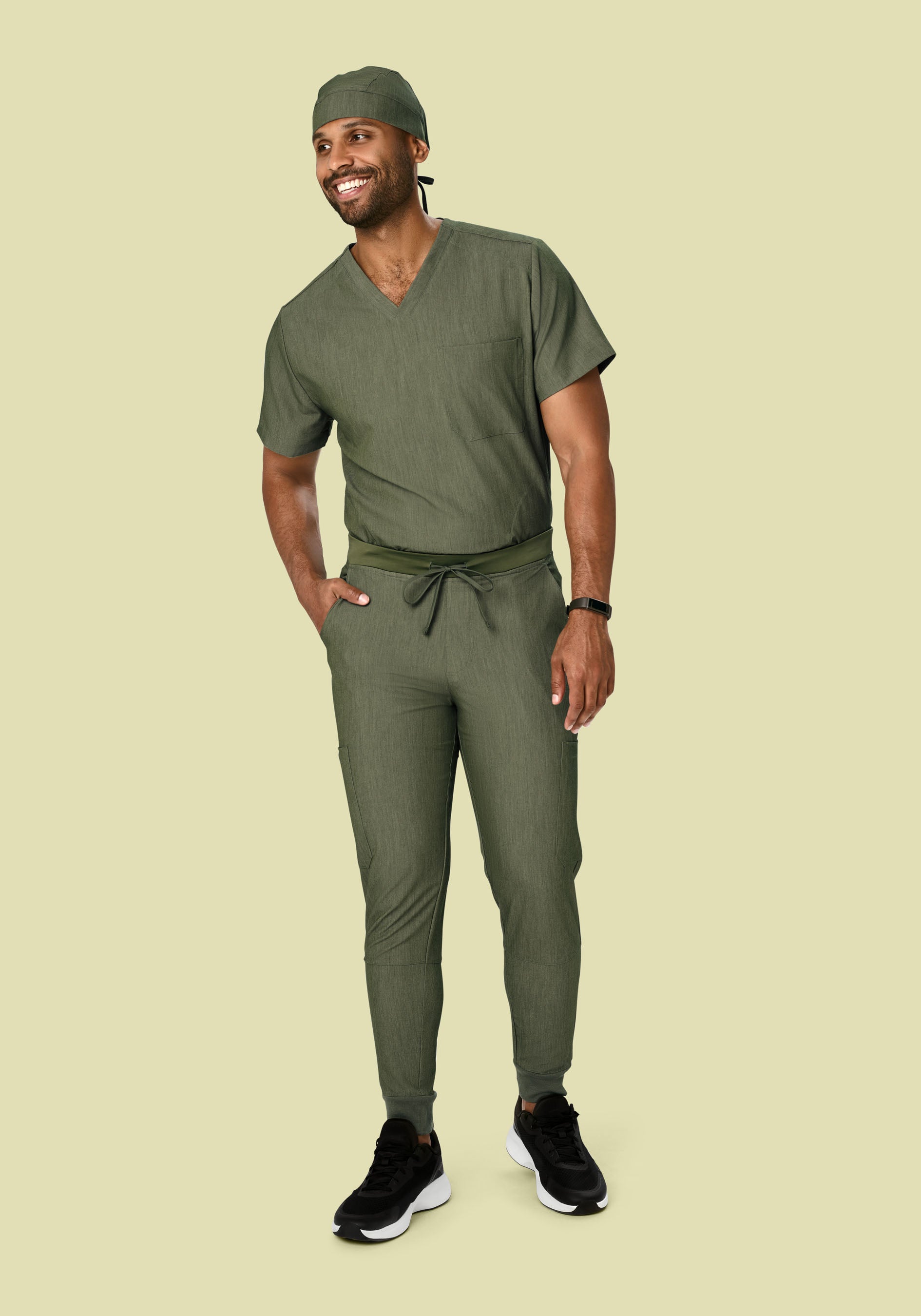 7 Pocket Joggers Heather Olive