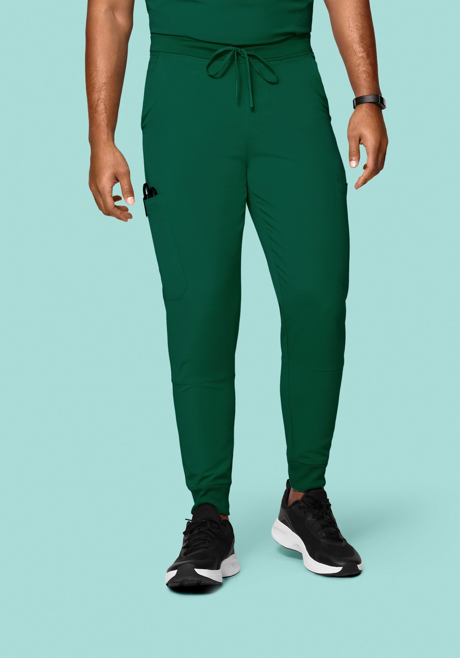 7 Pocket Joggers Hunter Green